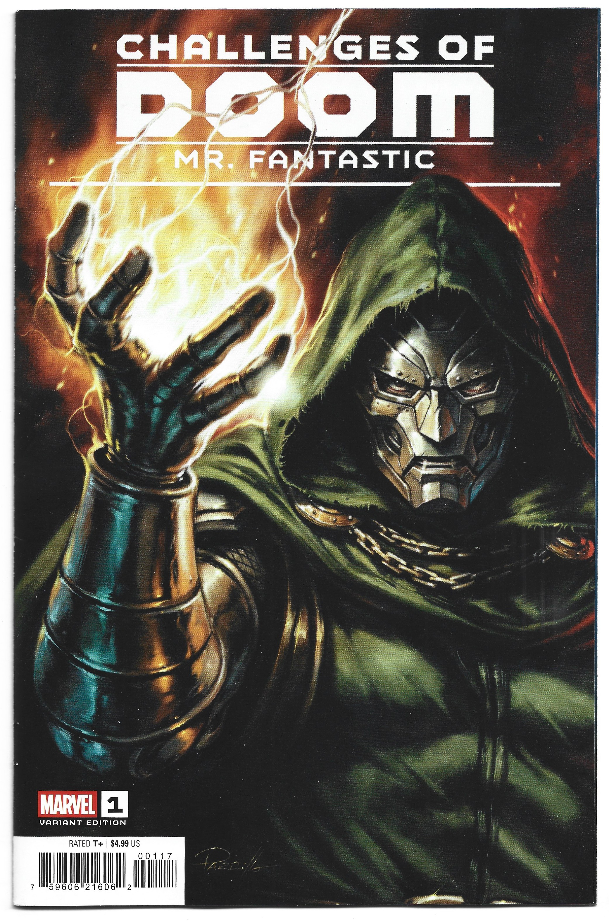 Challenges of Doom Mr Fantastic #1 1:25 Lucio Parrillo Variant Marvel 2026 VF/NM