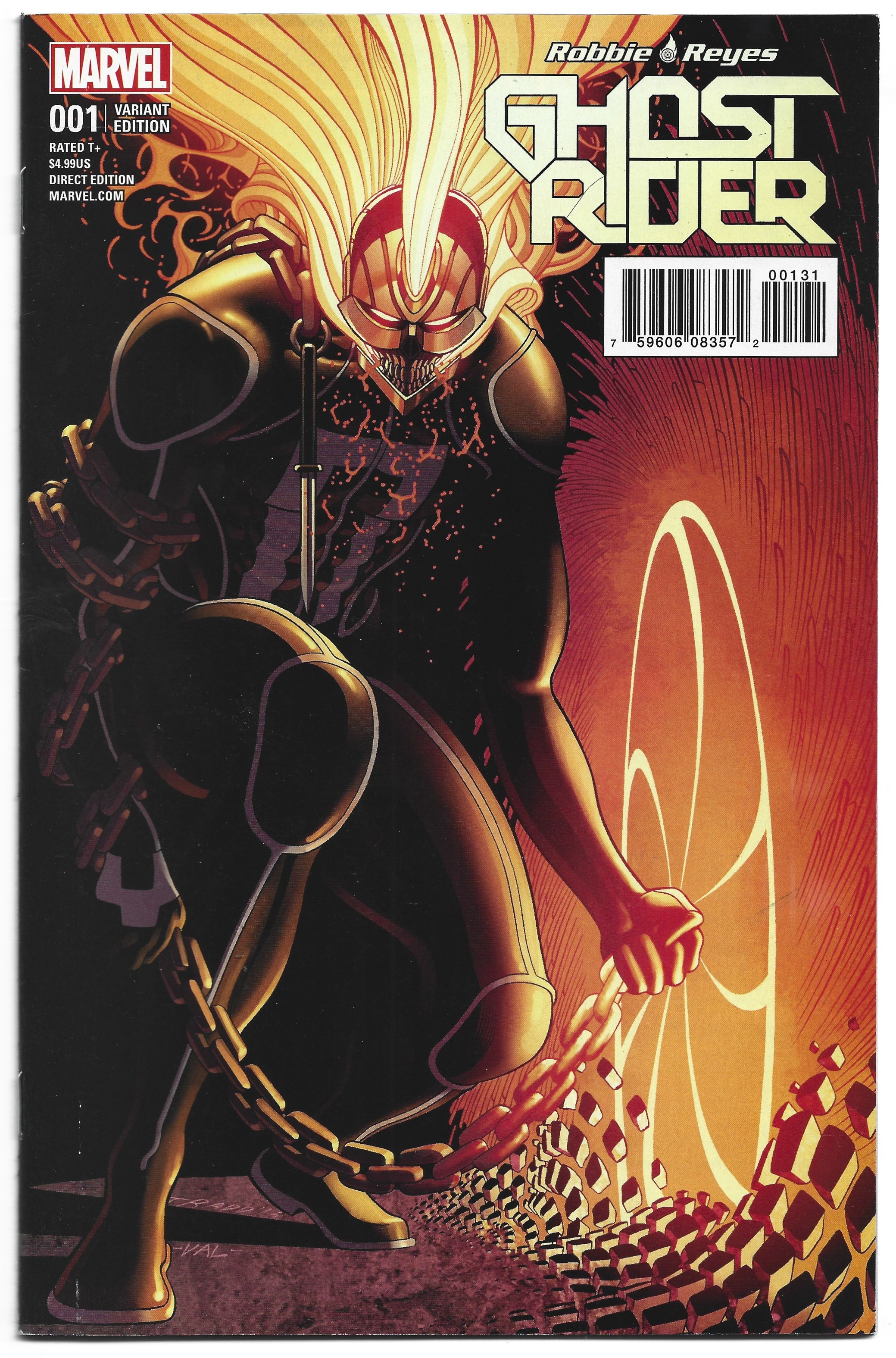Ghost Rider #1 1:25 Tradd Moore Variant Marvel 2016 Robbie Reyes VF/NM