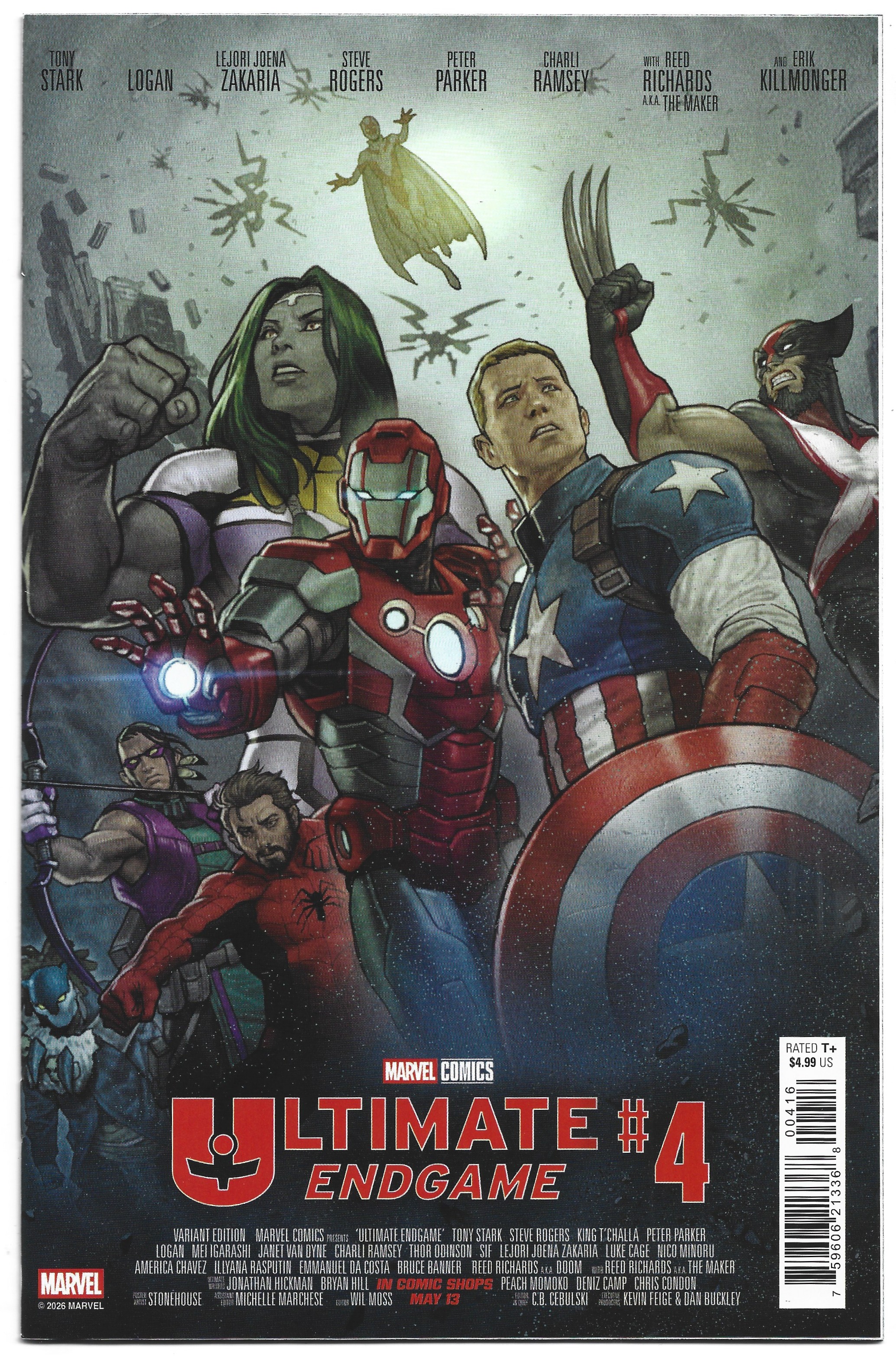 Ultimate Endgame #4 1:100 Stonehouse Variant Marvel 2025 Deniz Camp NM-