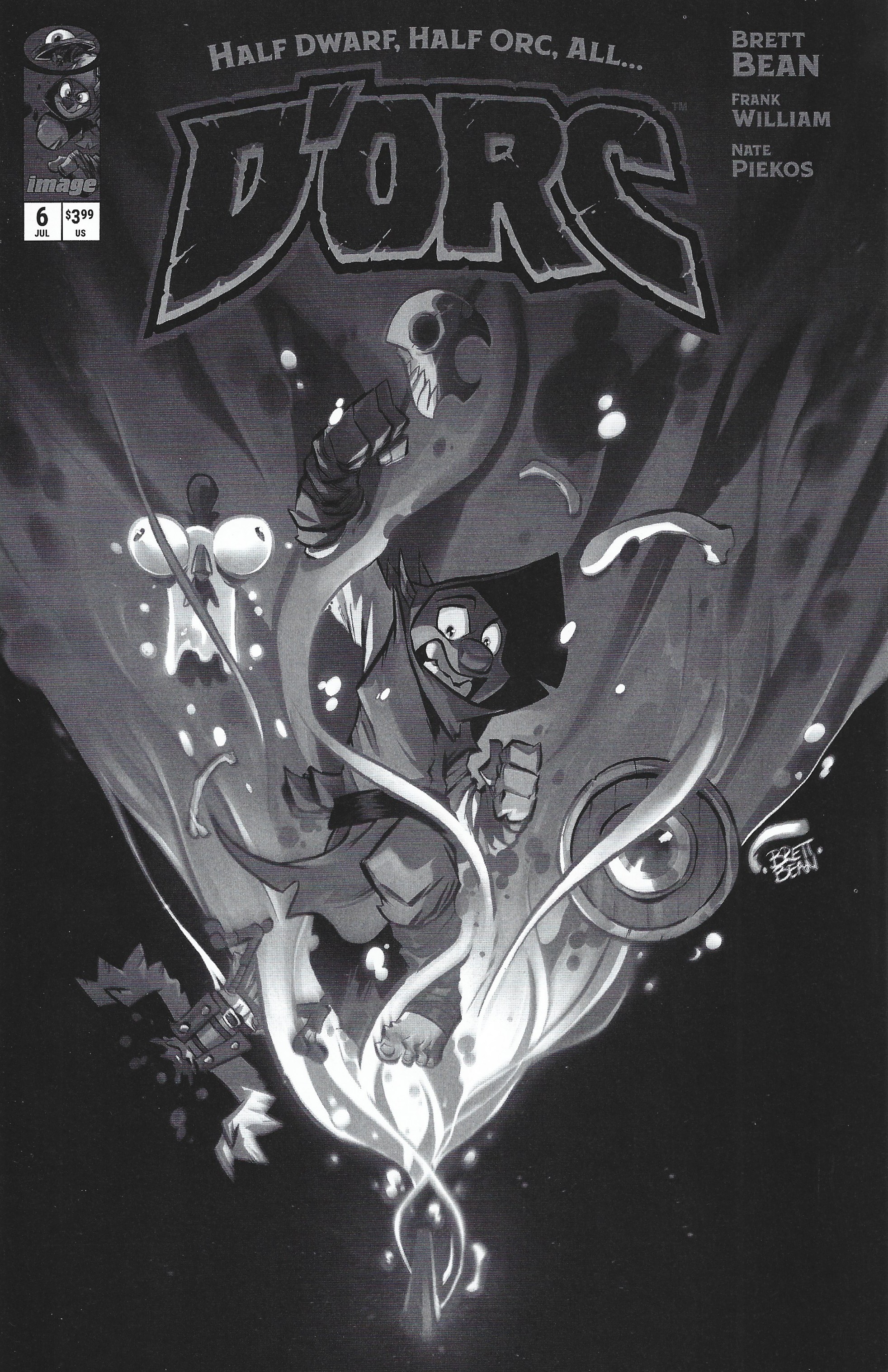 D'Orc #6 1:25 Brett Bean B&W Variant Image 2026