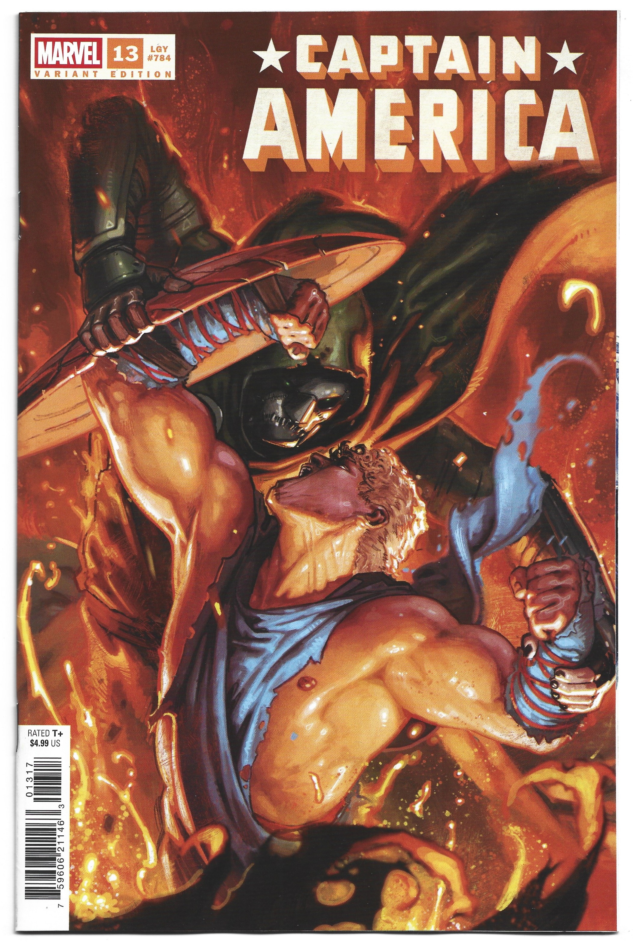 Captain America #13 1:25 Davide Paratore Variant Marvel 2025 Chip Zdarsky VF/NM
