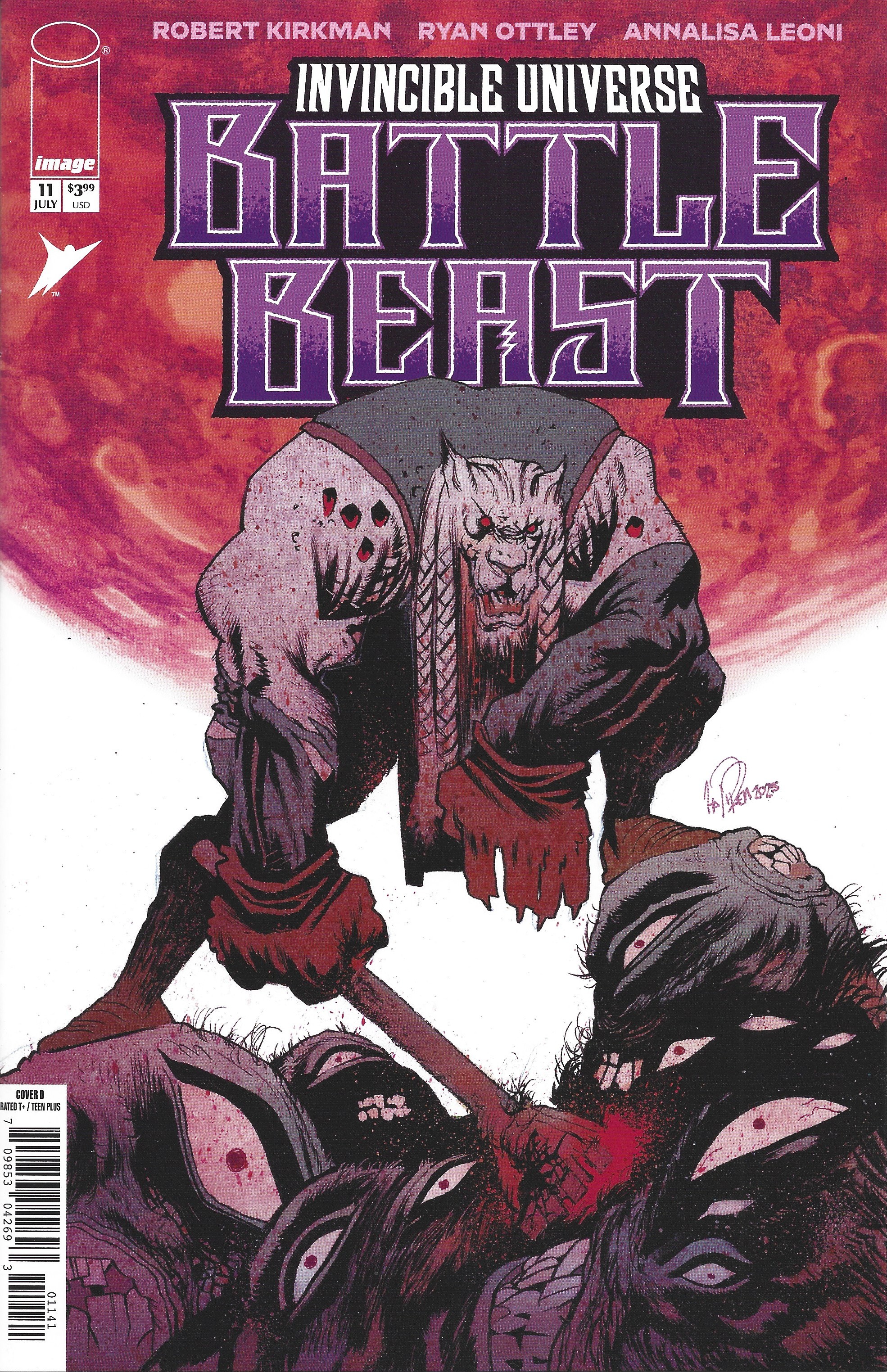 Invincible Universe Battle Beast #11 1:25 James Harren Variant Image 2025