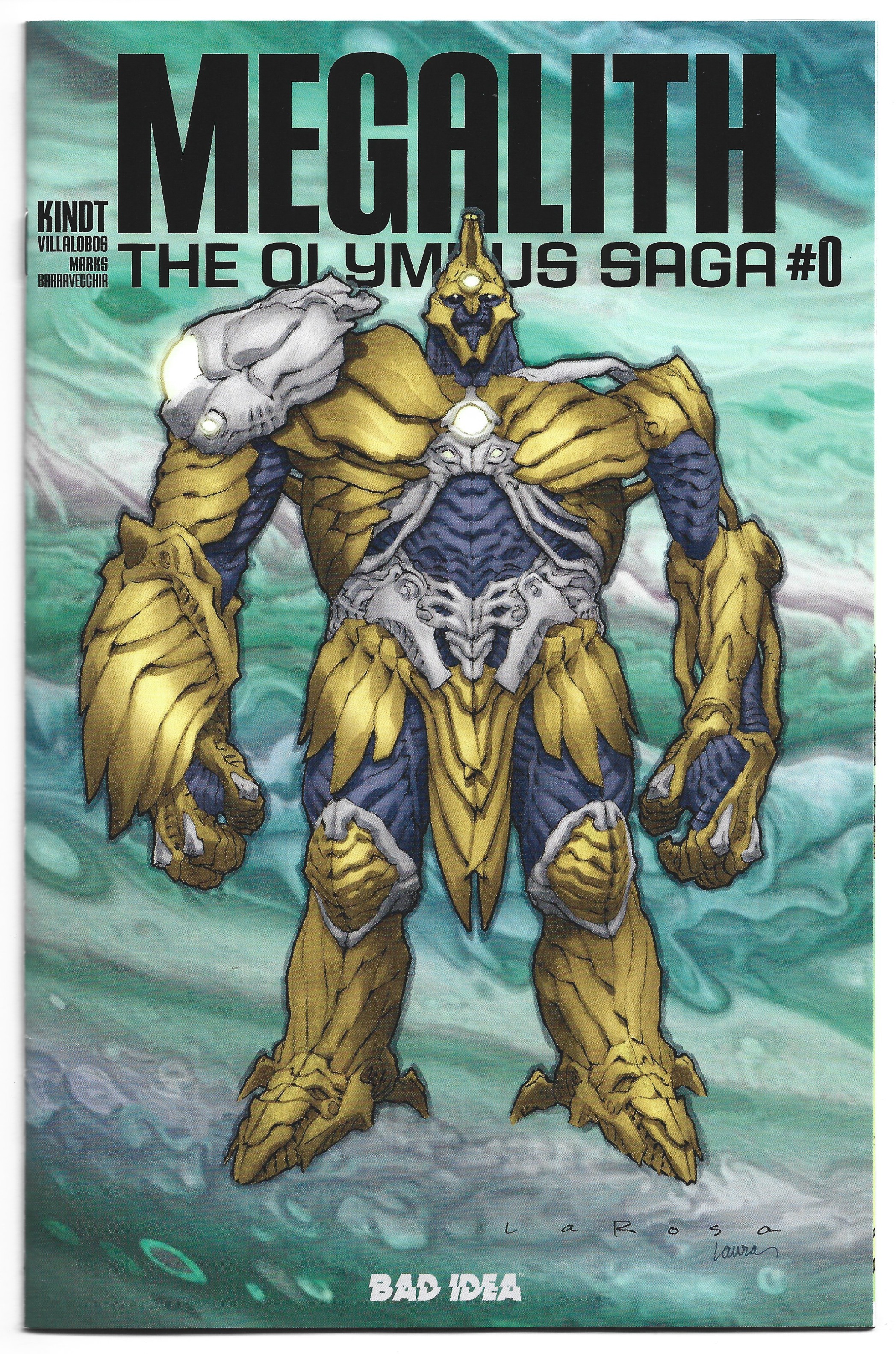 Olympus Saga Megalith #0 Lewis LaRosa Cover A Bad Idea 2026 Kindt Villalobos NM-