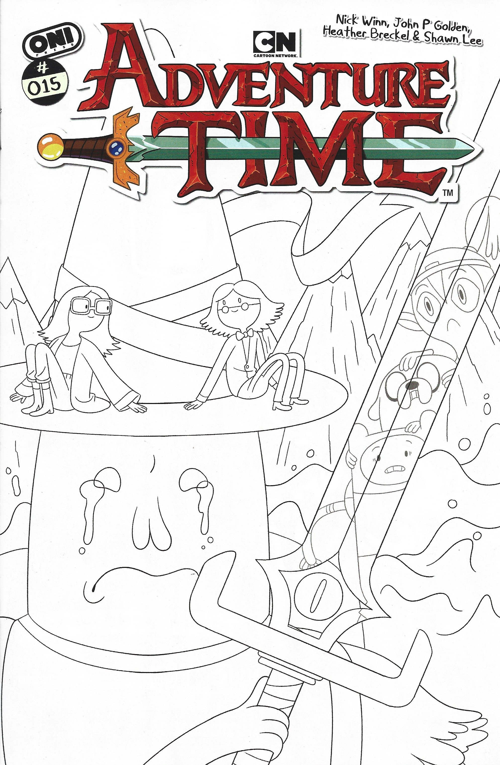 Adventure Time #15 1:20 Nick Winn B&W Variant Oni Press 2025
