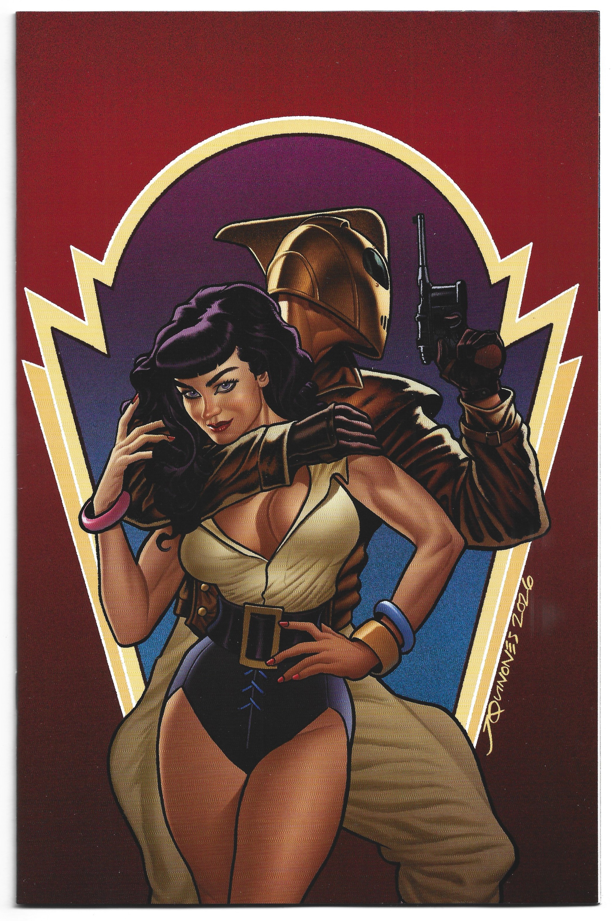 Rocketeer Infiltrator #1 1:25 Joe Quinones Virgin Variant IDW 2026 Hardman NM-