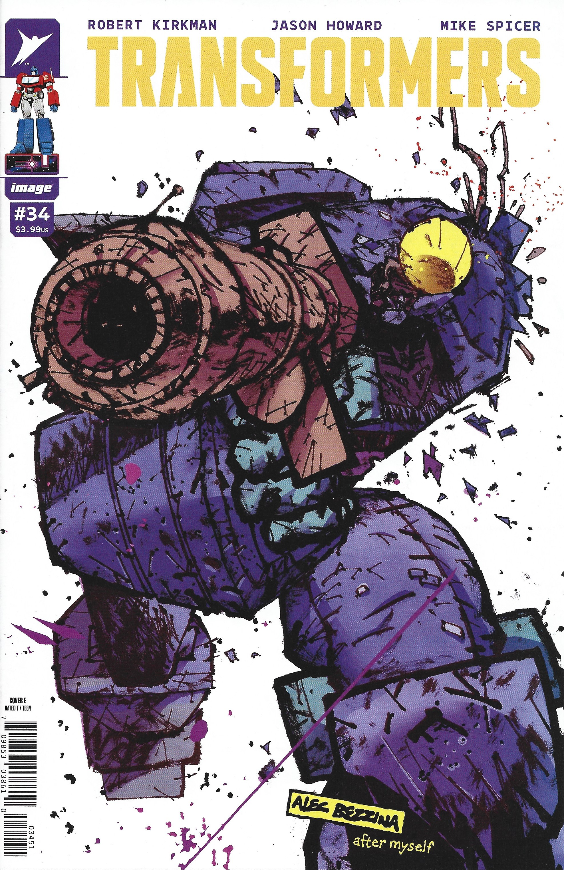 Transformers #34 1:50 Alec Brezzina Variant Image 2023 Kirkman Energon Univ