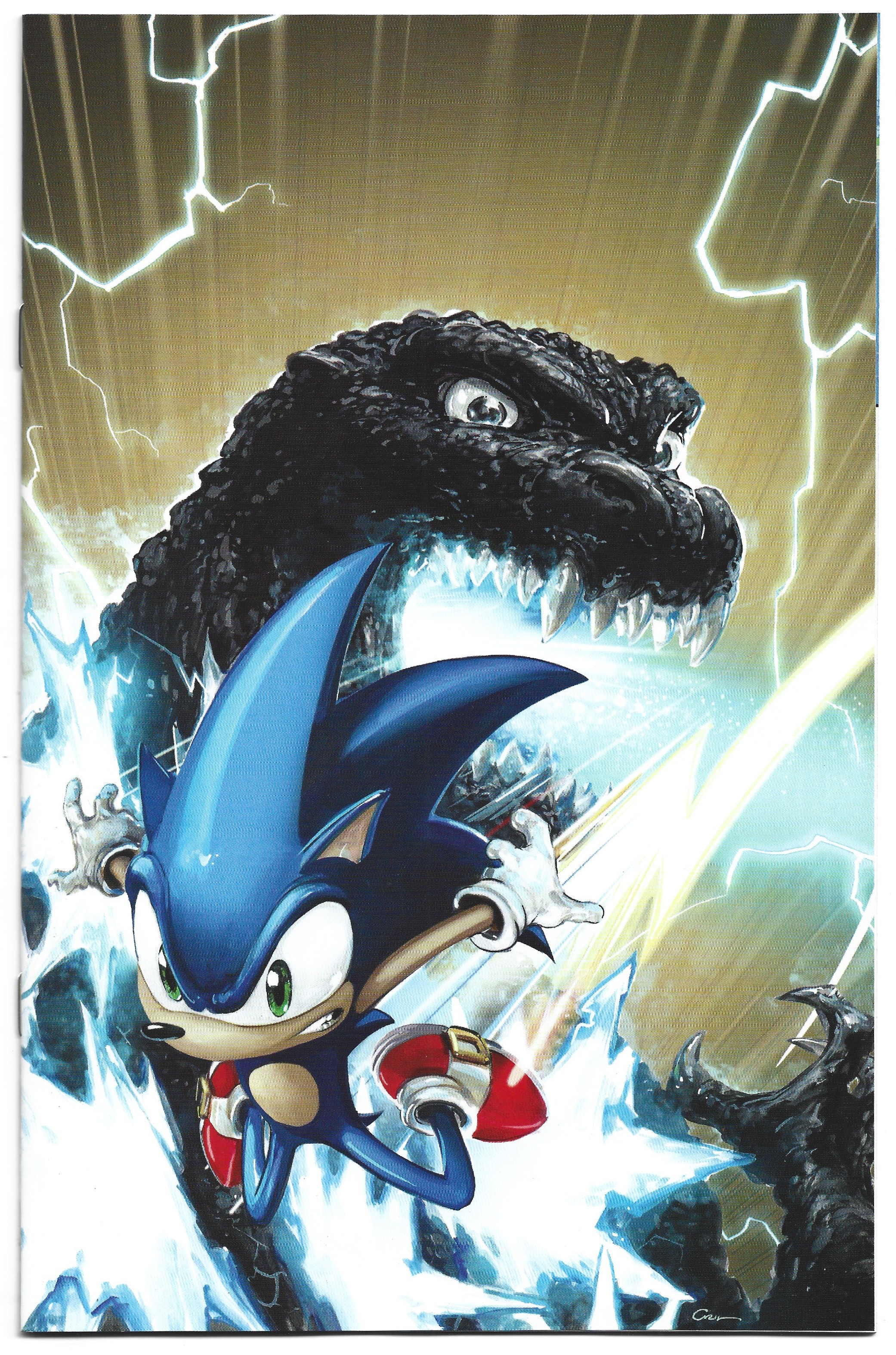 Sonic the Hedgehog x Godzilla #1 1:100 Clayton Crain Virgin Variant IDW 2026