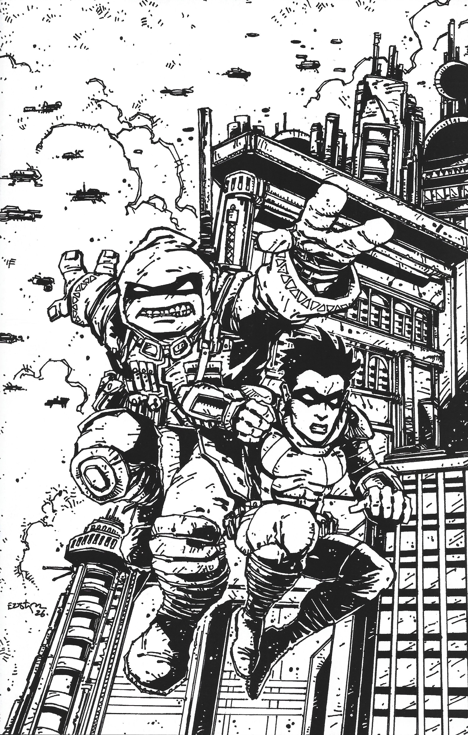 TMNT The Last Ronin Training Day #1 1:50 Eastman B&W Virgin Variant IDW 2026