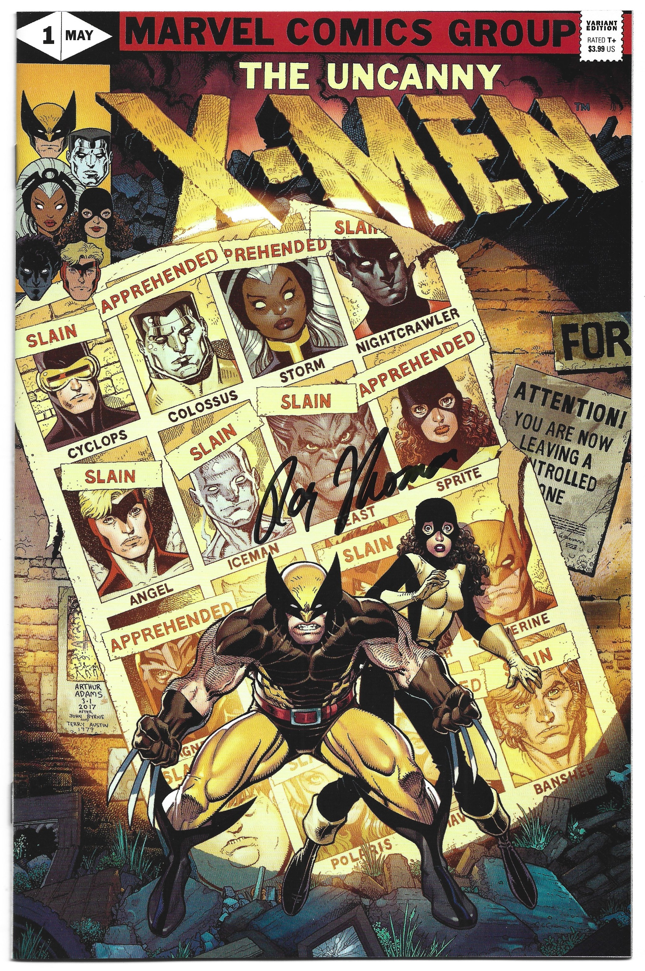 X-Men Legends #1 Art Adams Ultimate Comics Exclusive SIGNED by Roy Thomas NM-