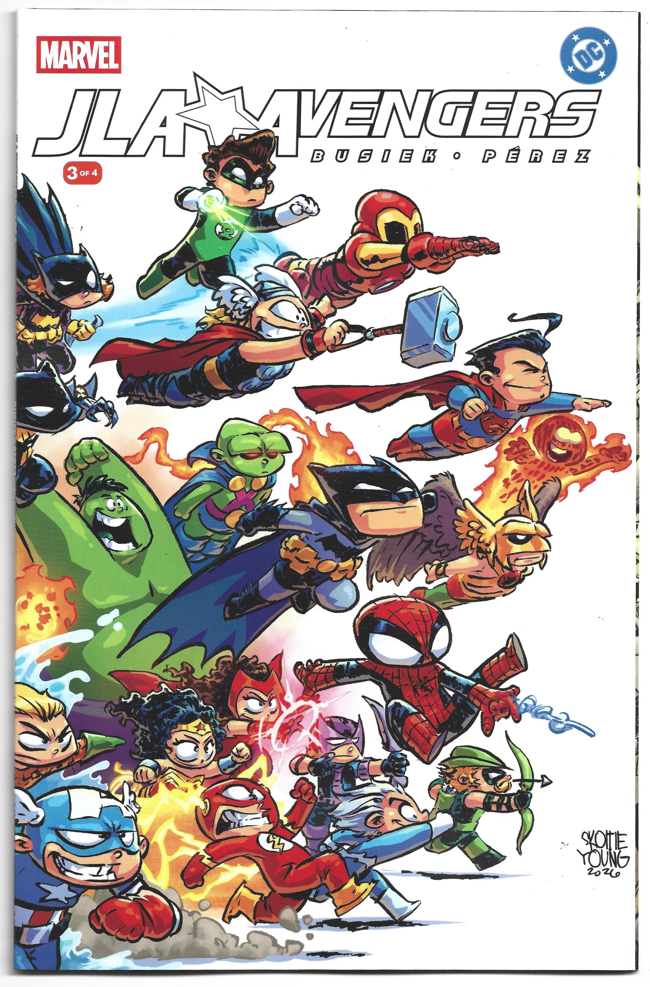 JLA Avengers Facsimile Edition #3 1:25 Skottie Young Variant Marvel DC 2026