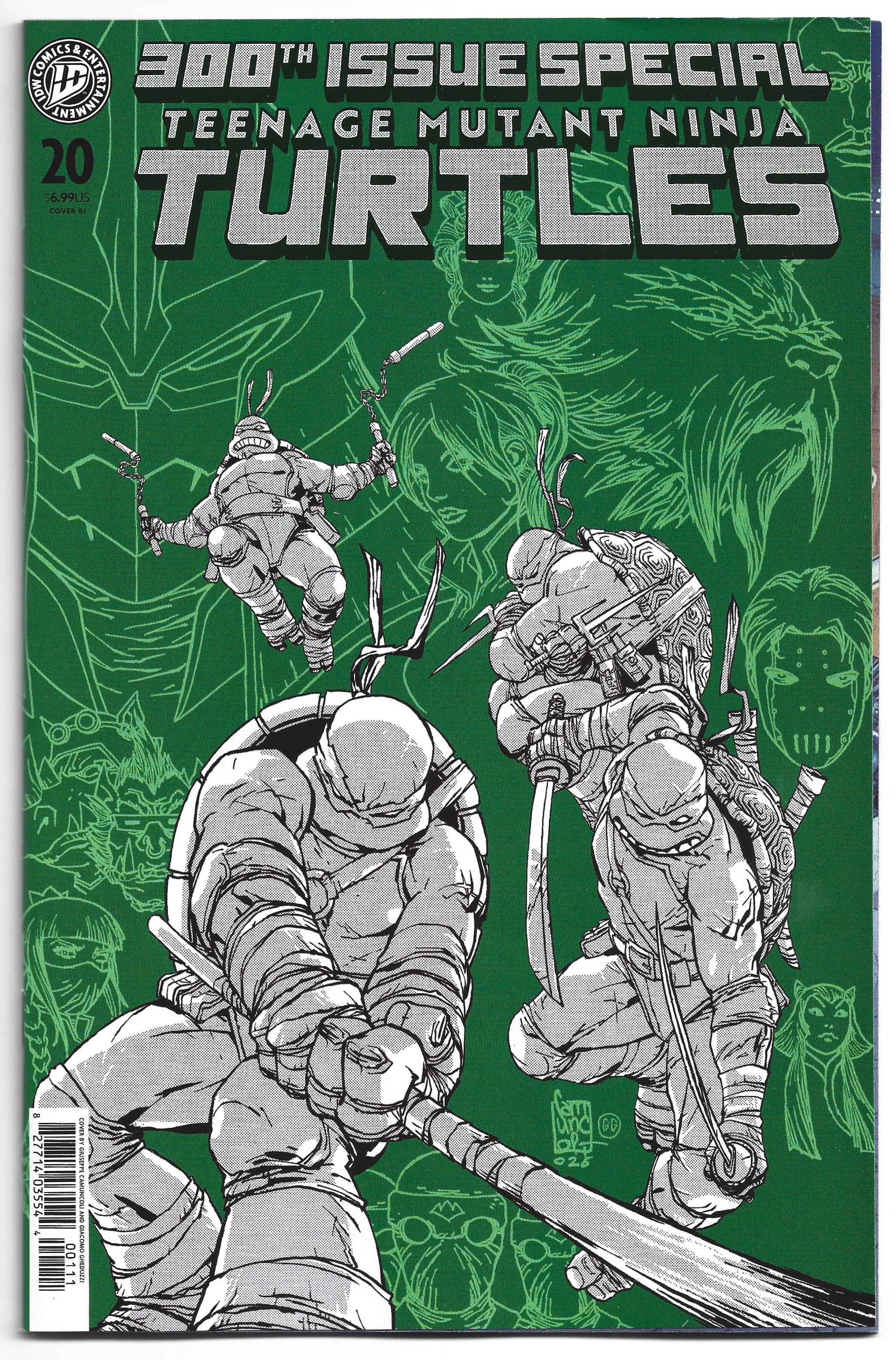 Teenage Mutant Ninja Turtles #20 / #300 1:100 Camuncoli Variant IDW 2024