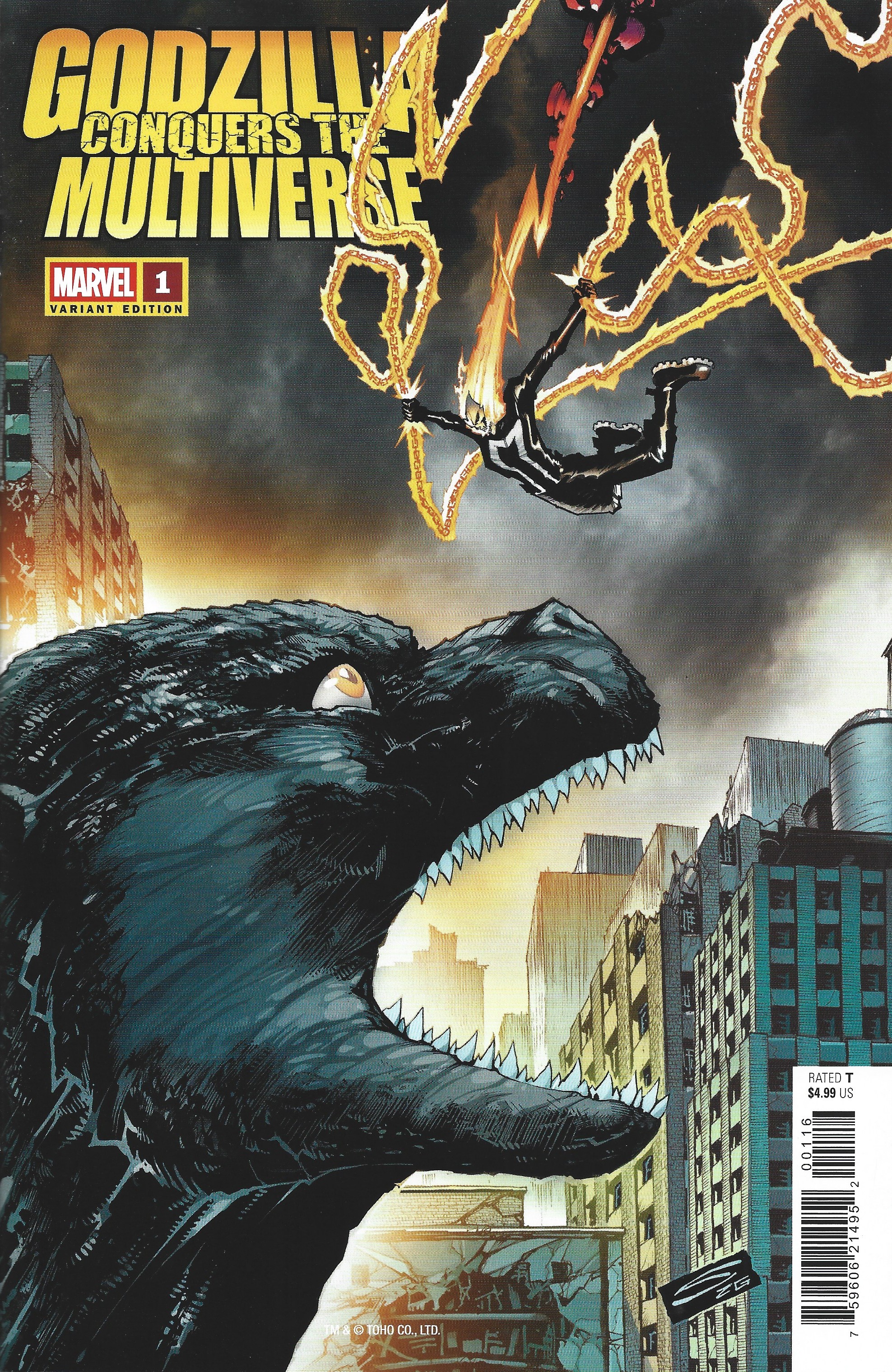 Godzilla Conquers the Multiverse #1 1:25 Gerardo Sandoval Variant Marvel 2026