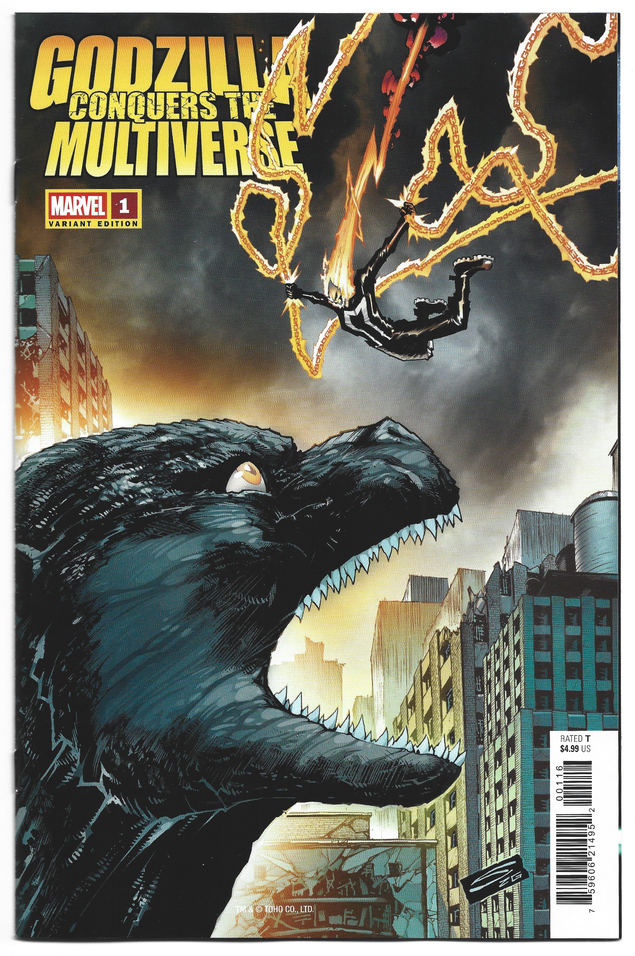 Godzilla Conquers the Multiverse #1 1:25 Gerardo Sandoval Var Marvel 2026 VF/NM