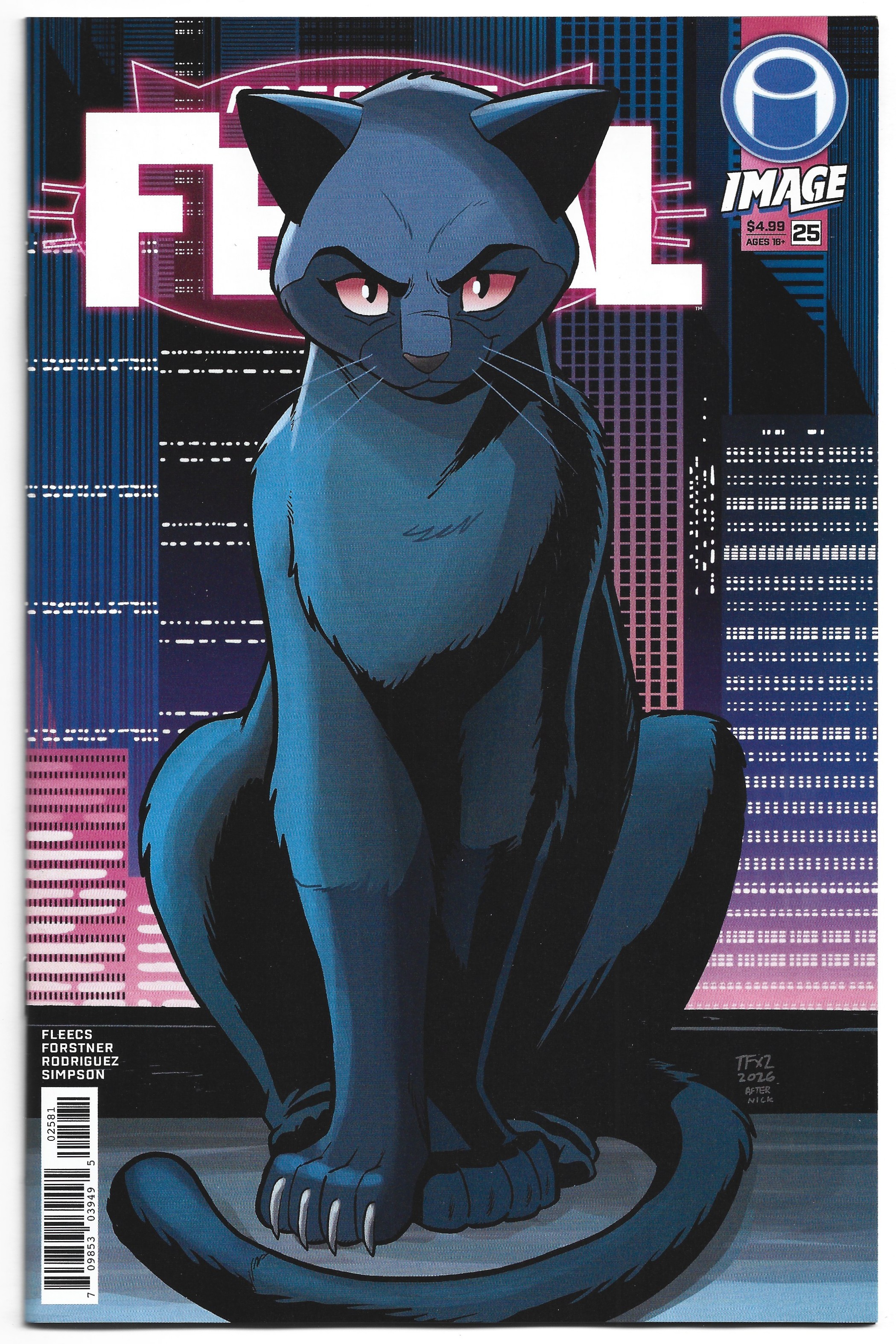 Feral #25 1:50 Tony Fleecs Absolute Batman Homage Variant Image 2024