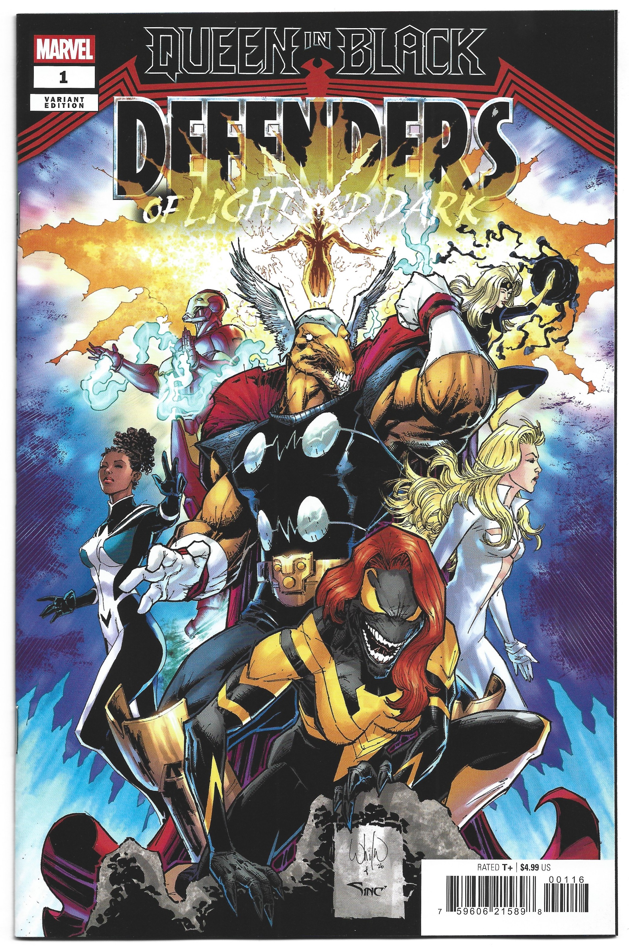 Queen in Black Defenders of Light and Dark #1 1:25 Whilce Portacio Var 2026 NM-
