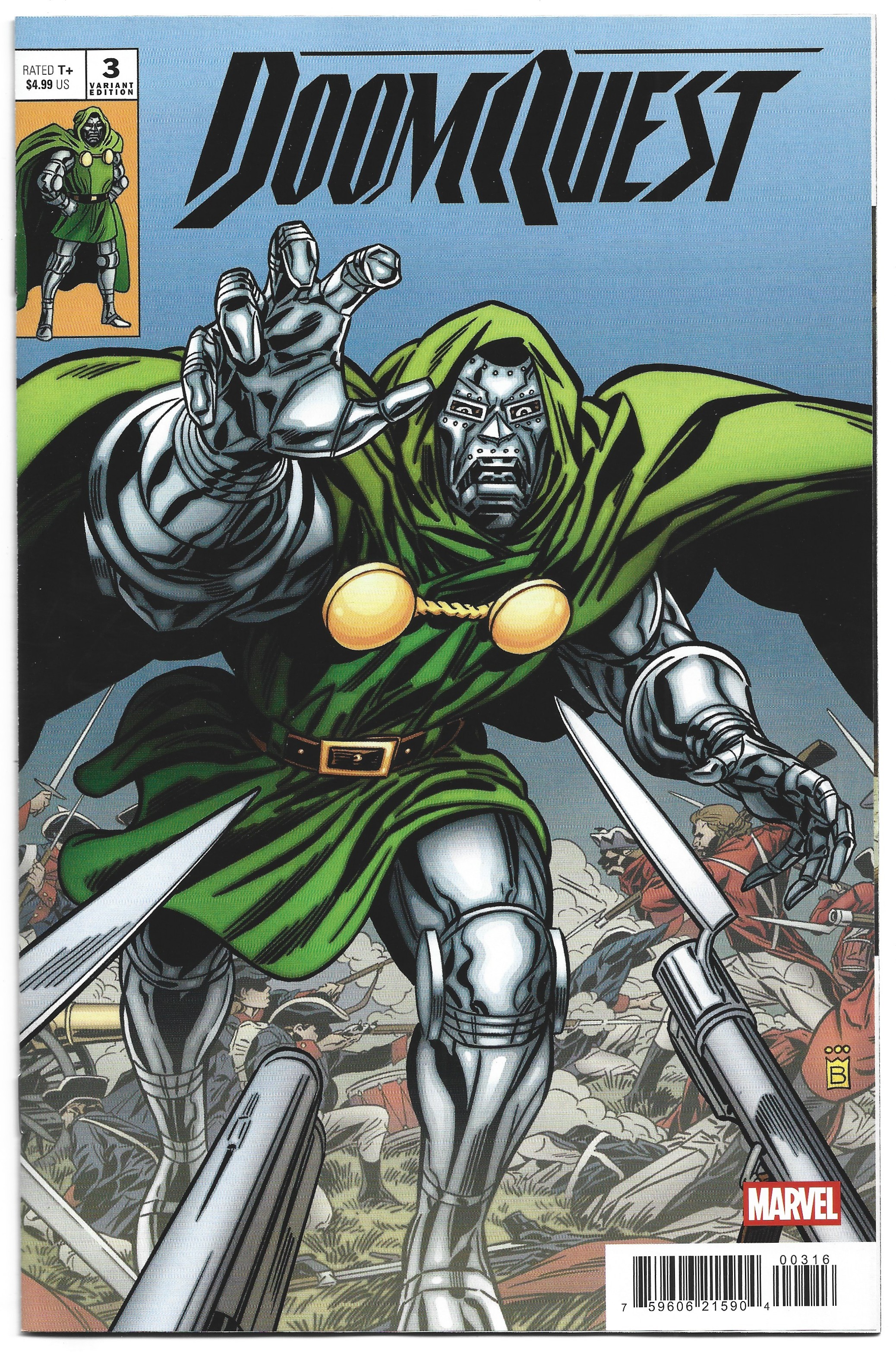Doomquest #3 1:25 Mark Buckingham Variant Marvel 2026 Ryan North NM-