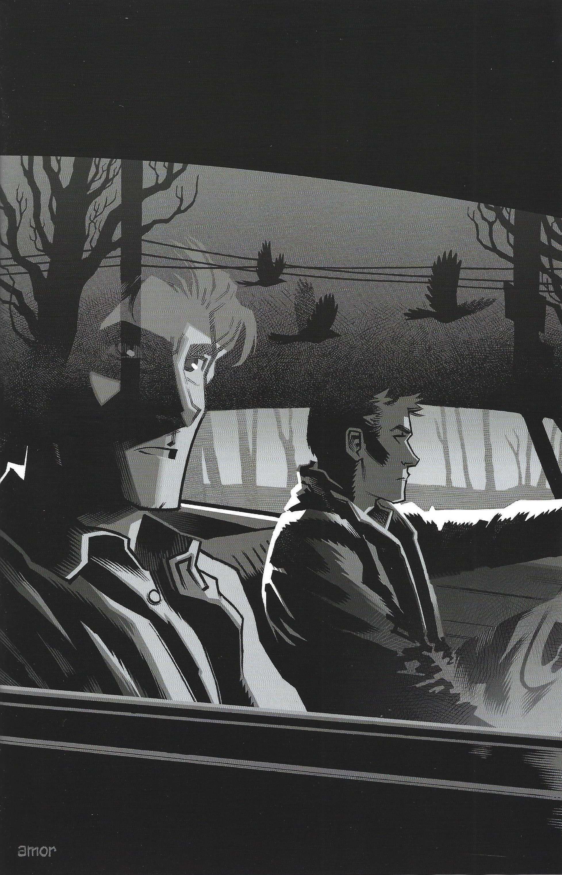 Supernatural #9 1:5 John Amor B&W Virgin Variant Dynamite 2025 Greg Pak