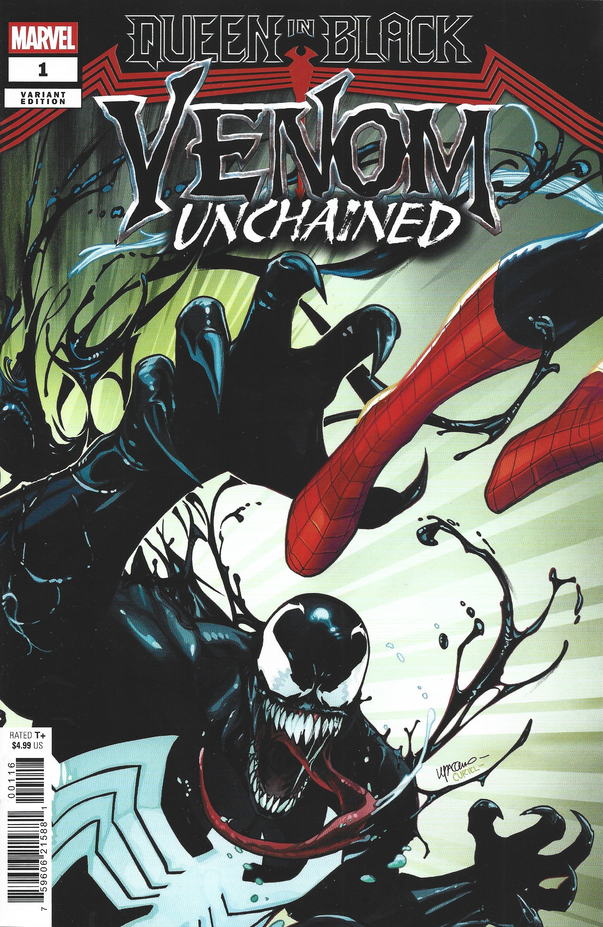 Queen in Black Venom Unchained #1 1:25 Ema Lupacchino Variant Marvel 2026
