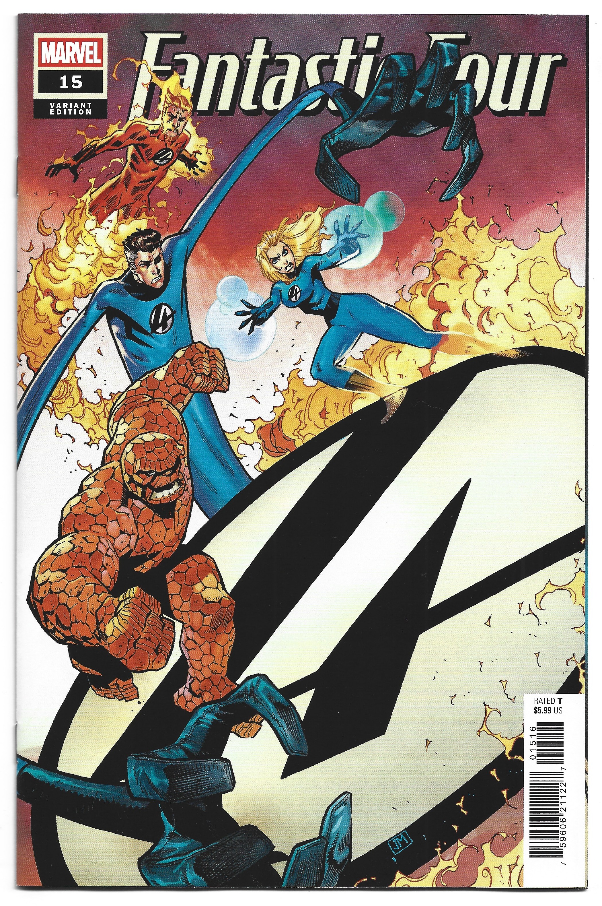 Fantastic Four #15 1:25 Justin Mason Variant Marvel 2025 Ryan North NM-