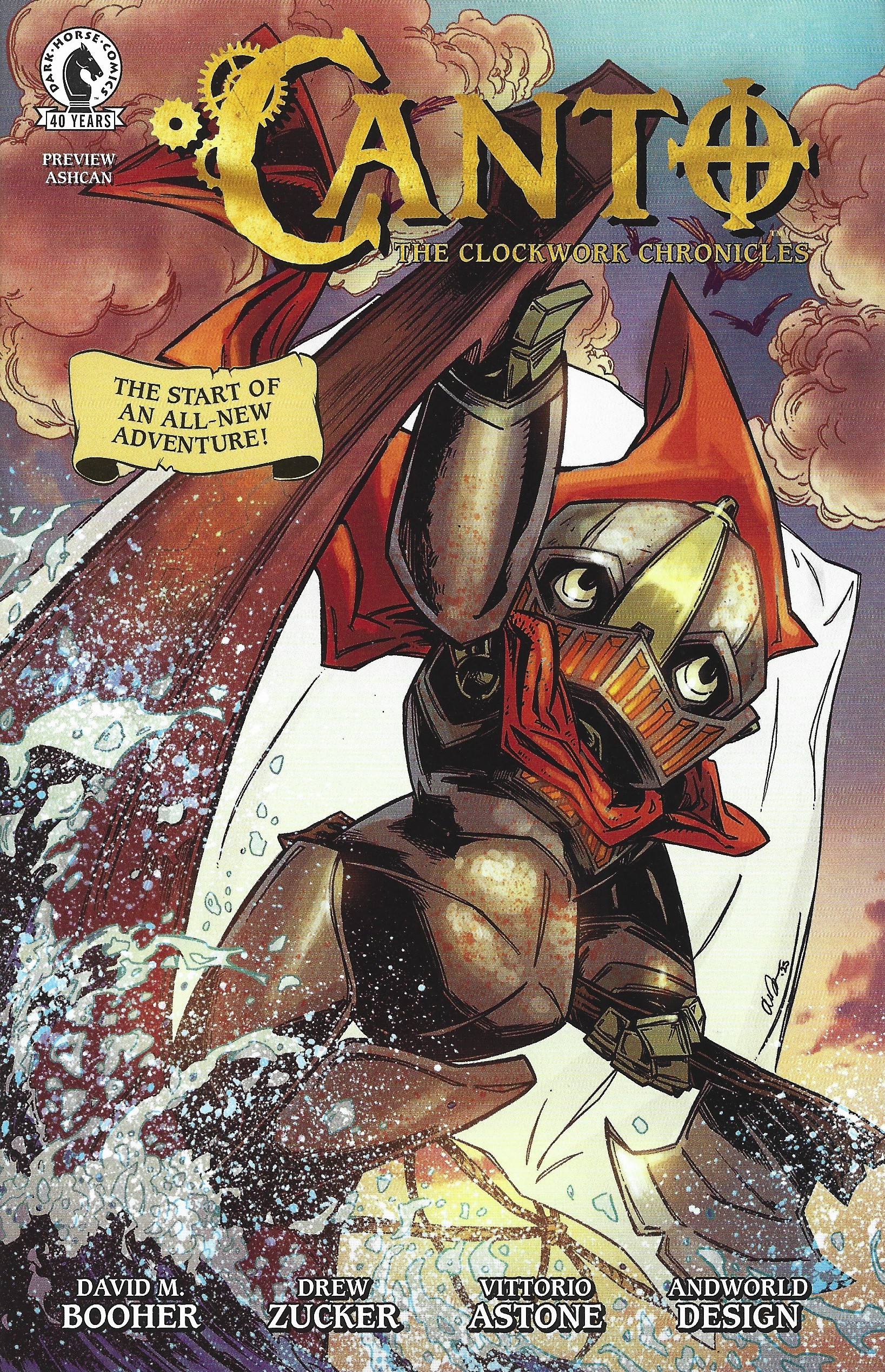 Canto The Clockwork Chronicles Ashcan Drew Zucker Cover Dark Horse 2026