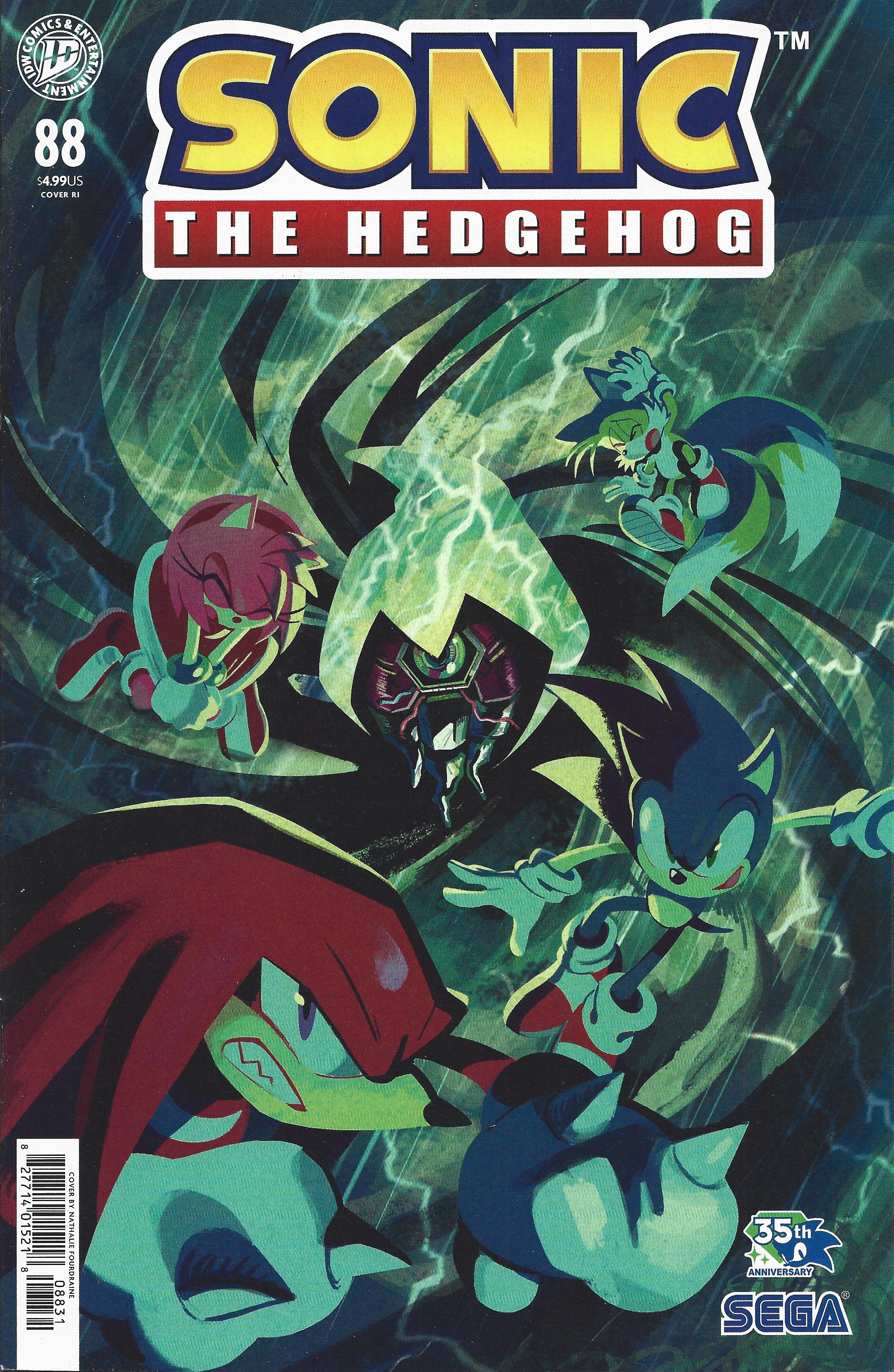 Sonic the Hedgehog #88 1:15 Nathalie Fourdraine Variant IDW 2018