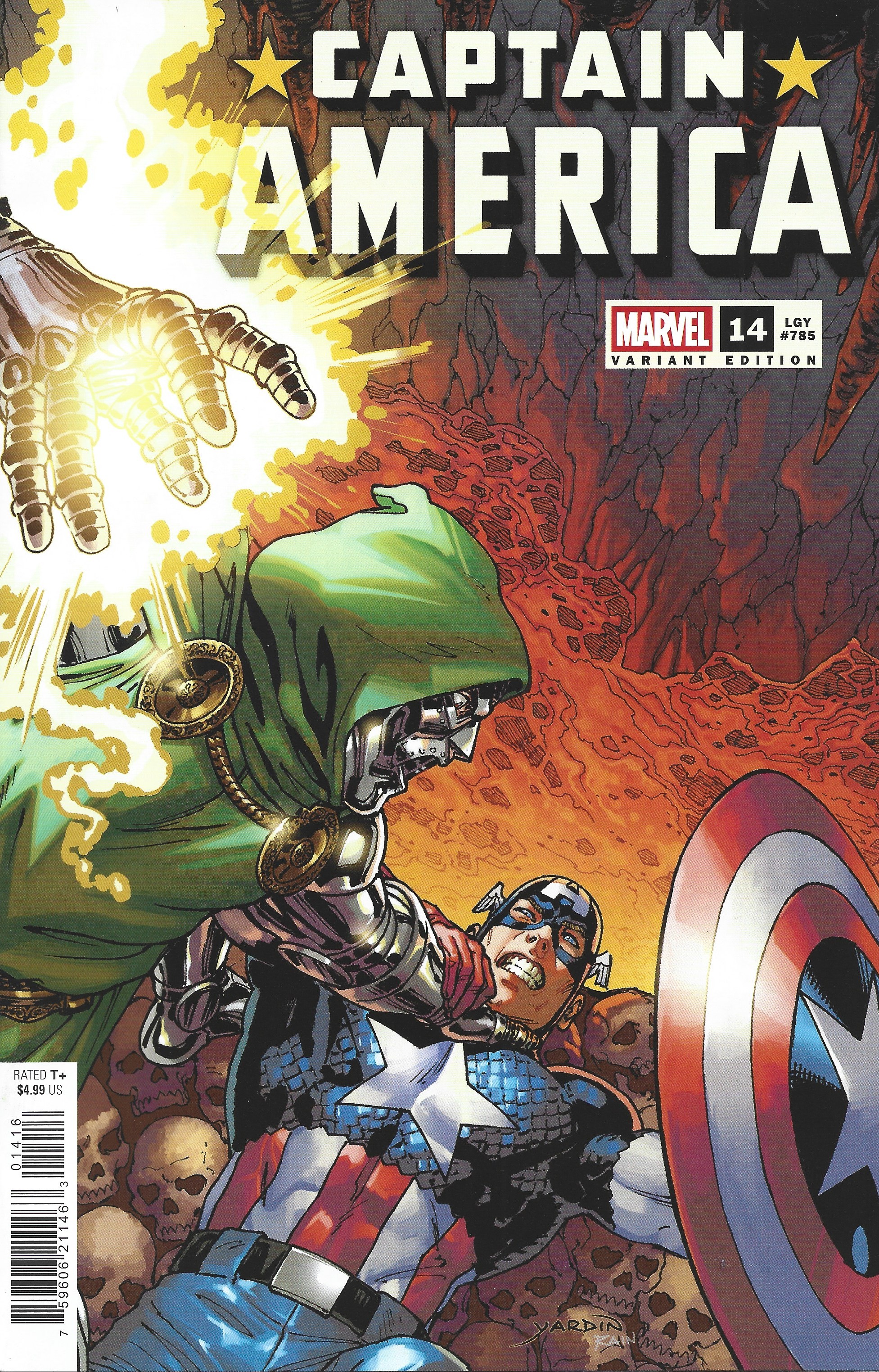 Captain America #14 1:25 David Yardin Variant Marvel 2025 Chip Zdarsky
