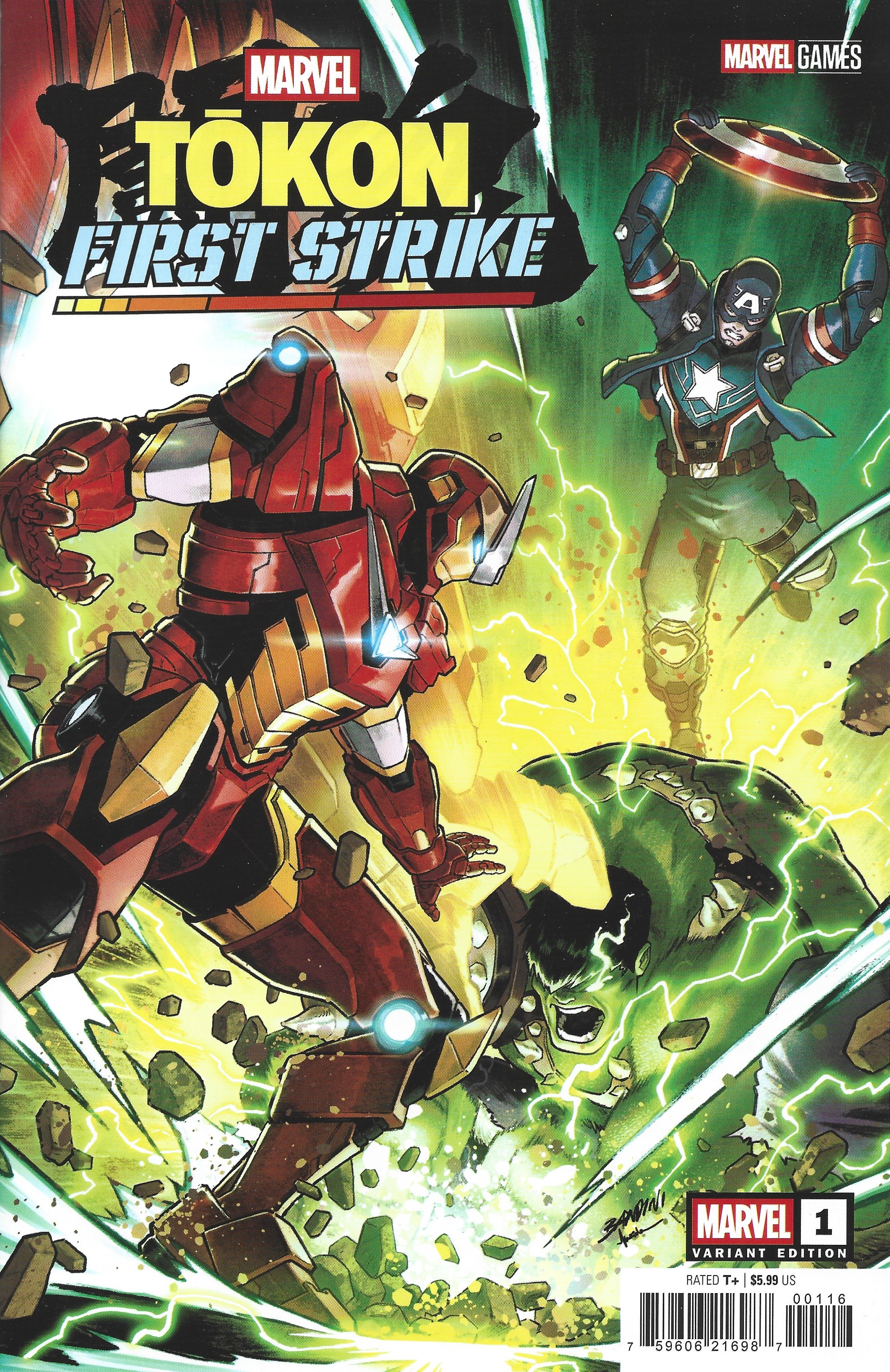 Marvel Tokon First Strike #1 1:25 Michele Bandini Variant 2026 Orlando Waltz