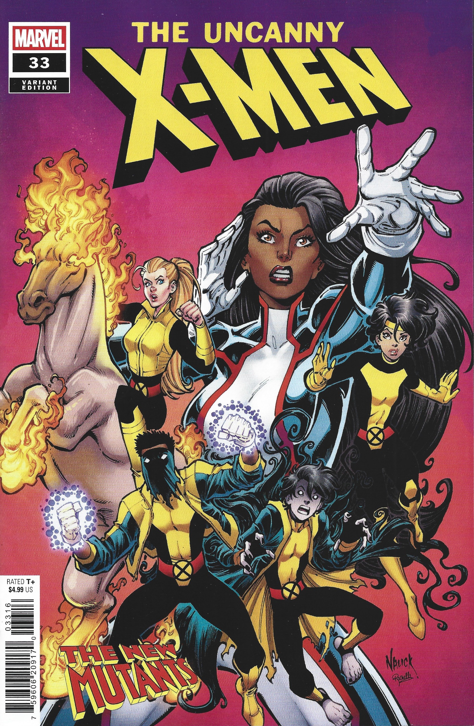 Uncanny X-Men #33 1:25 Todd Nauck Variant Marvel 2024 Gail Simone