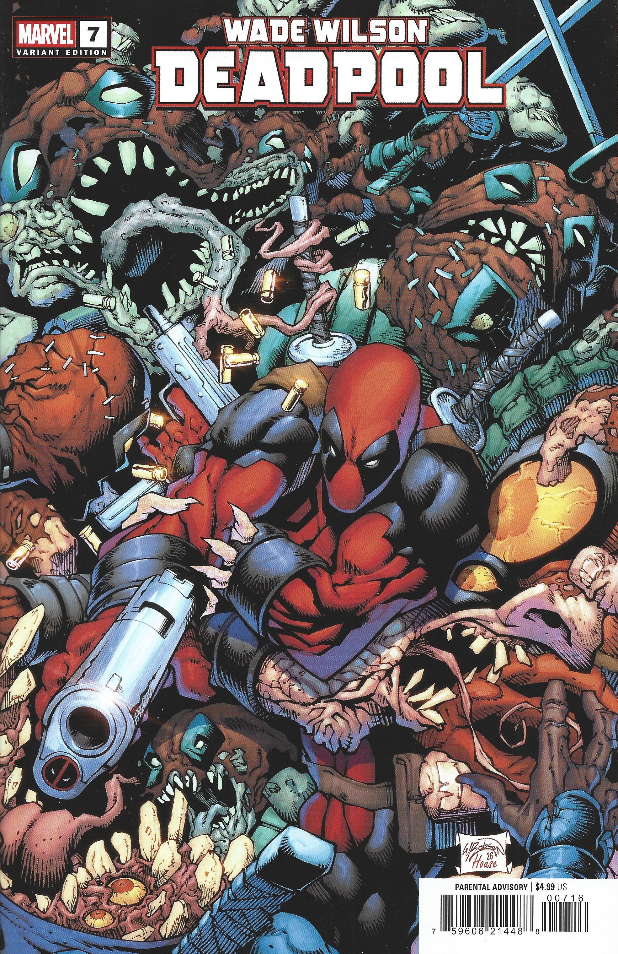 Wade Wilson Deadpool #7 1:25 Will Robson Variant Marvel 2026 Benjamin Percy