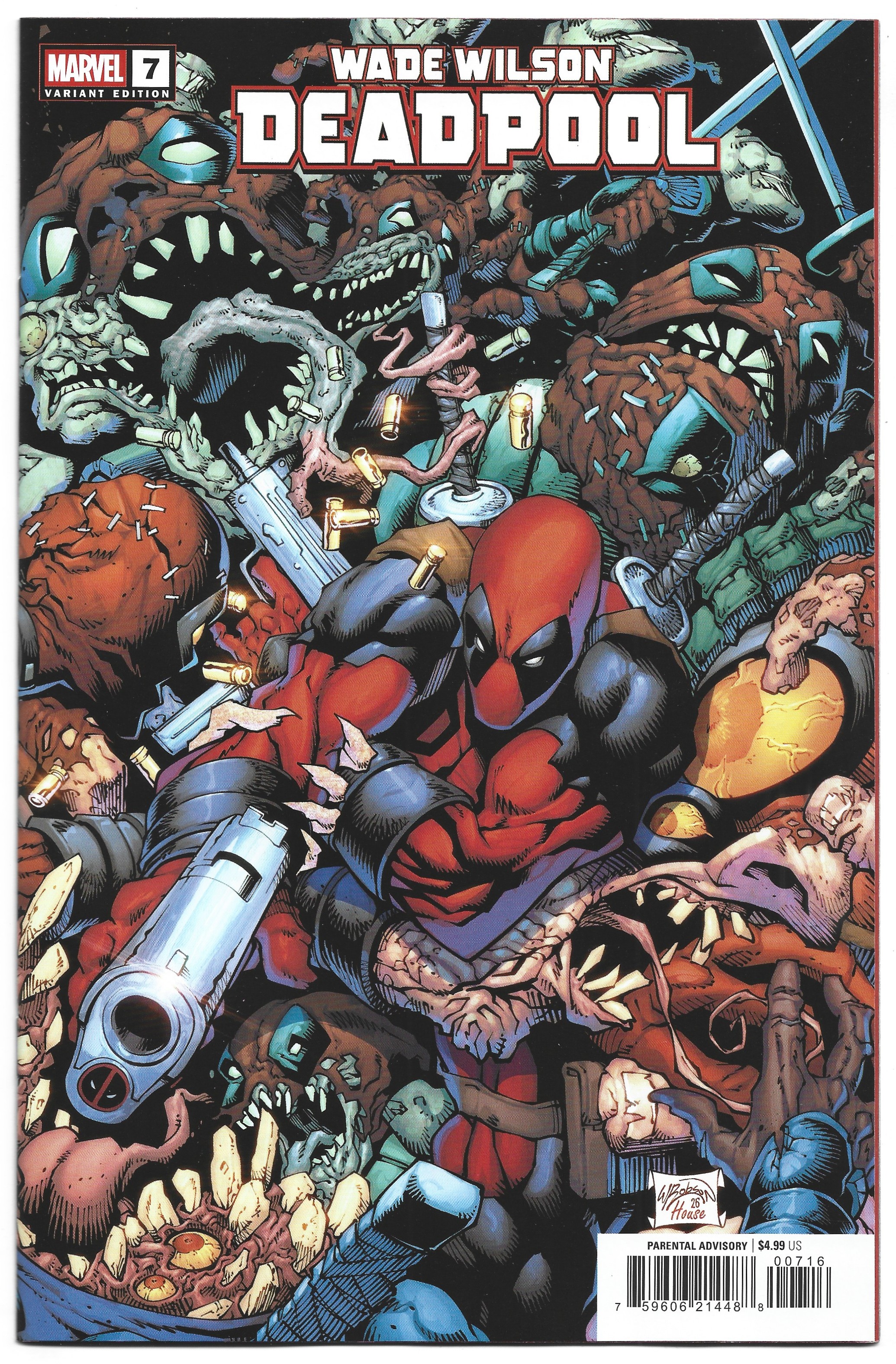 Wade Wilson Deadpool #7 1:25 Will Robson Variant Marvel 2026 Ben Percy VF/NM