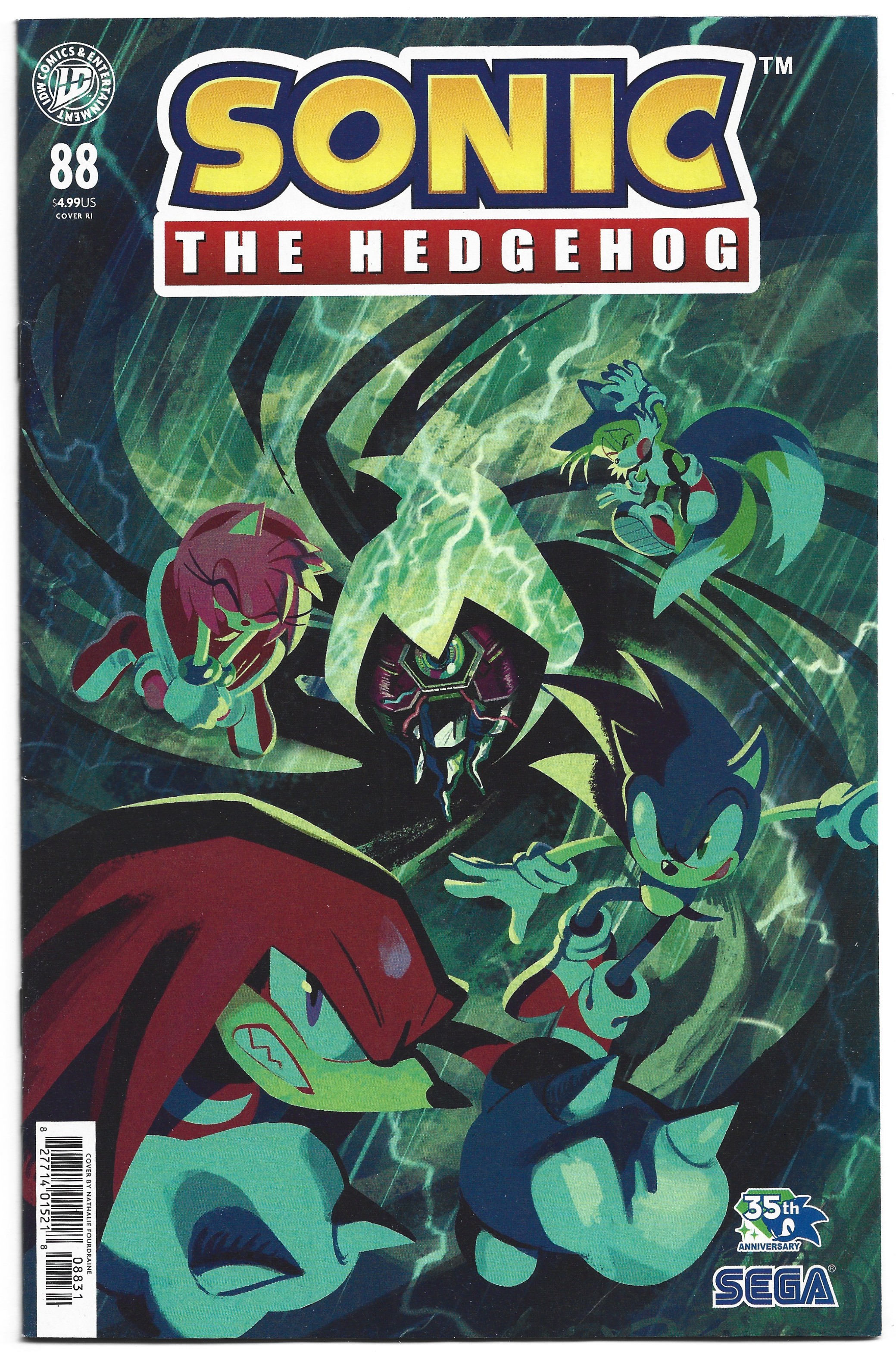 Sonic the Hedgehog #88 1:15 Nathalie Fourdraine Variant IDW 2018 VF/NM