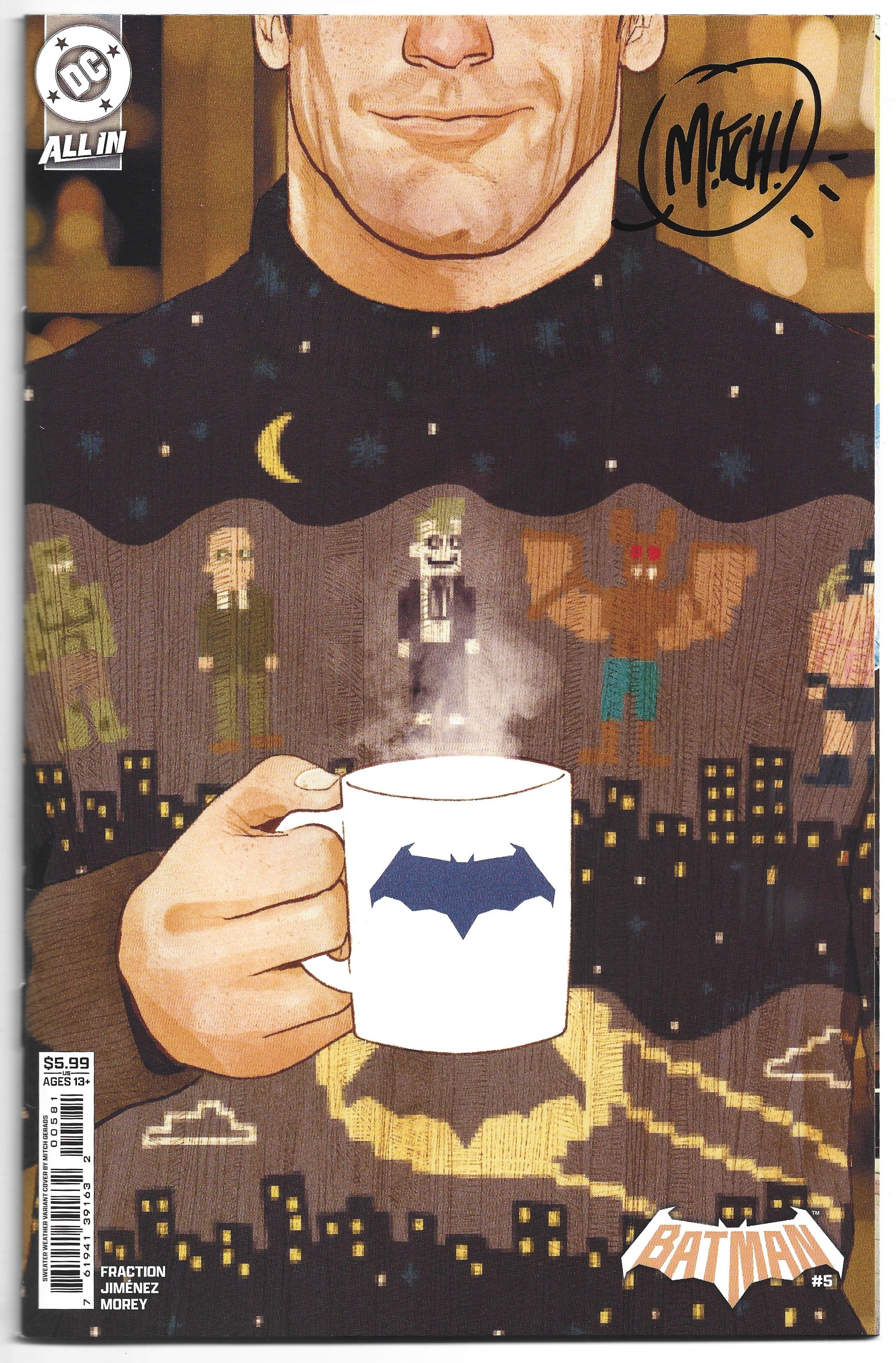 Batman #5 Mitch Gerads Sweater Weather Variant SIGNED by Gerads DC 2025