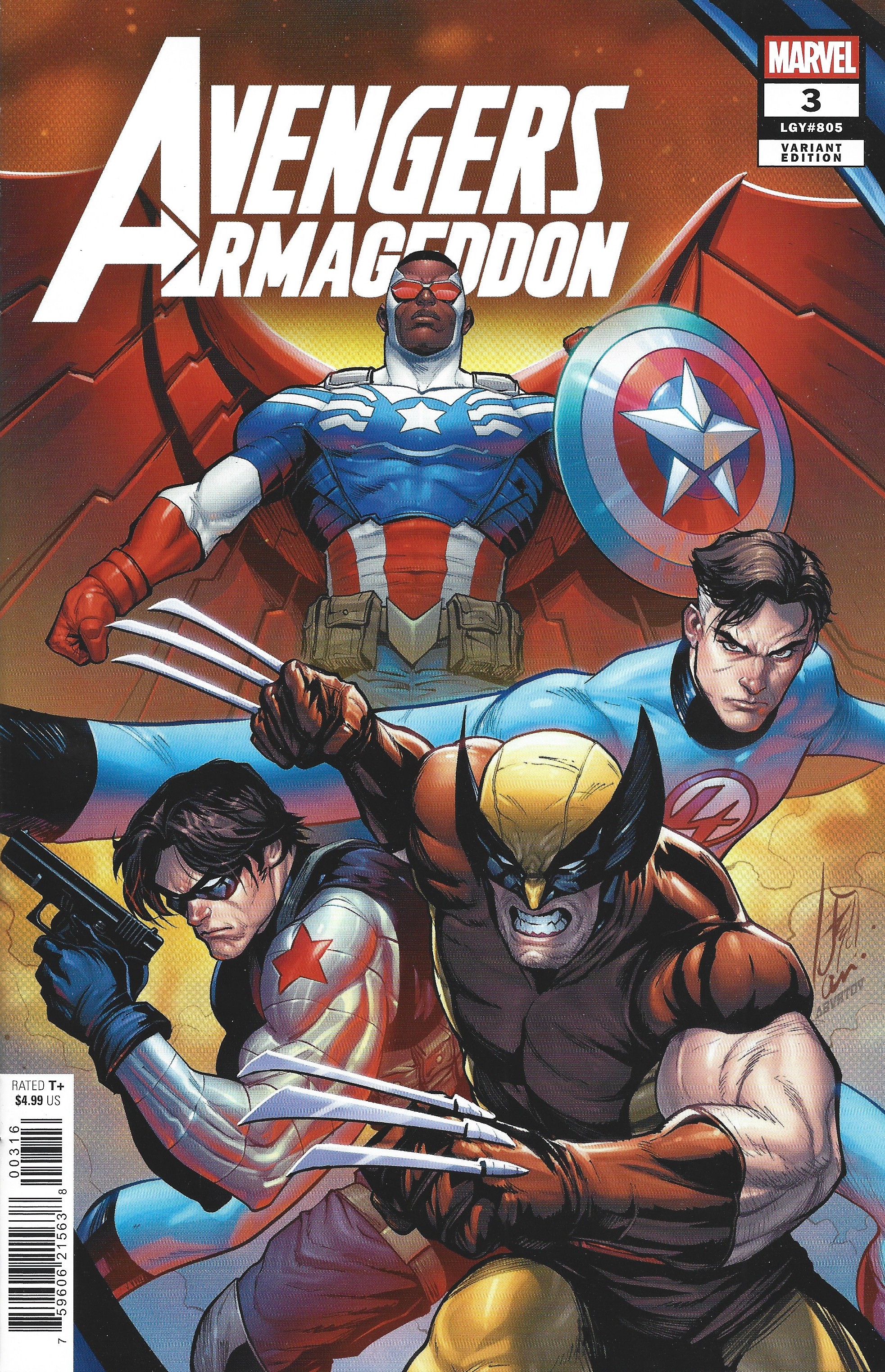 Avengers Armageddon #3 1:25 Stefano Caselli Variant Marvel 2026 Chip Zdarsky