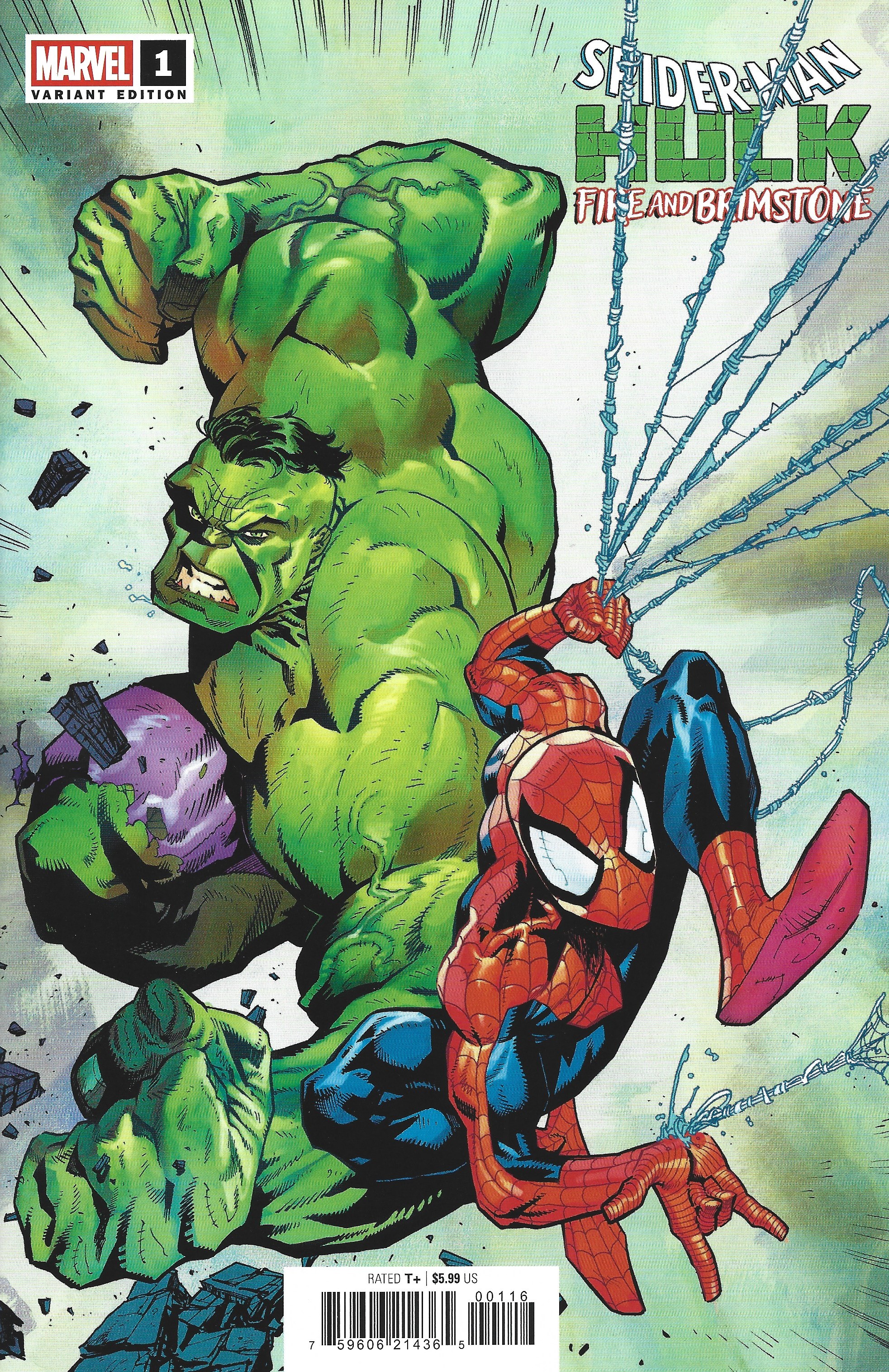 Spider-Man Hulk Fire and Brimstone #1 1:25 Justin Mason Variant 2026 Kevin Smith