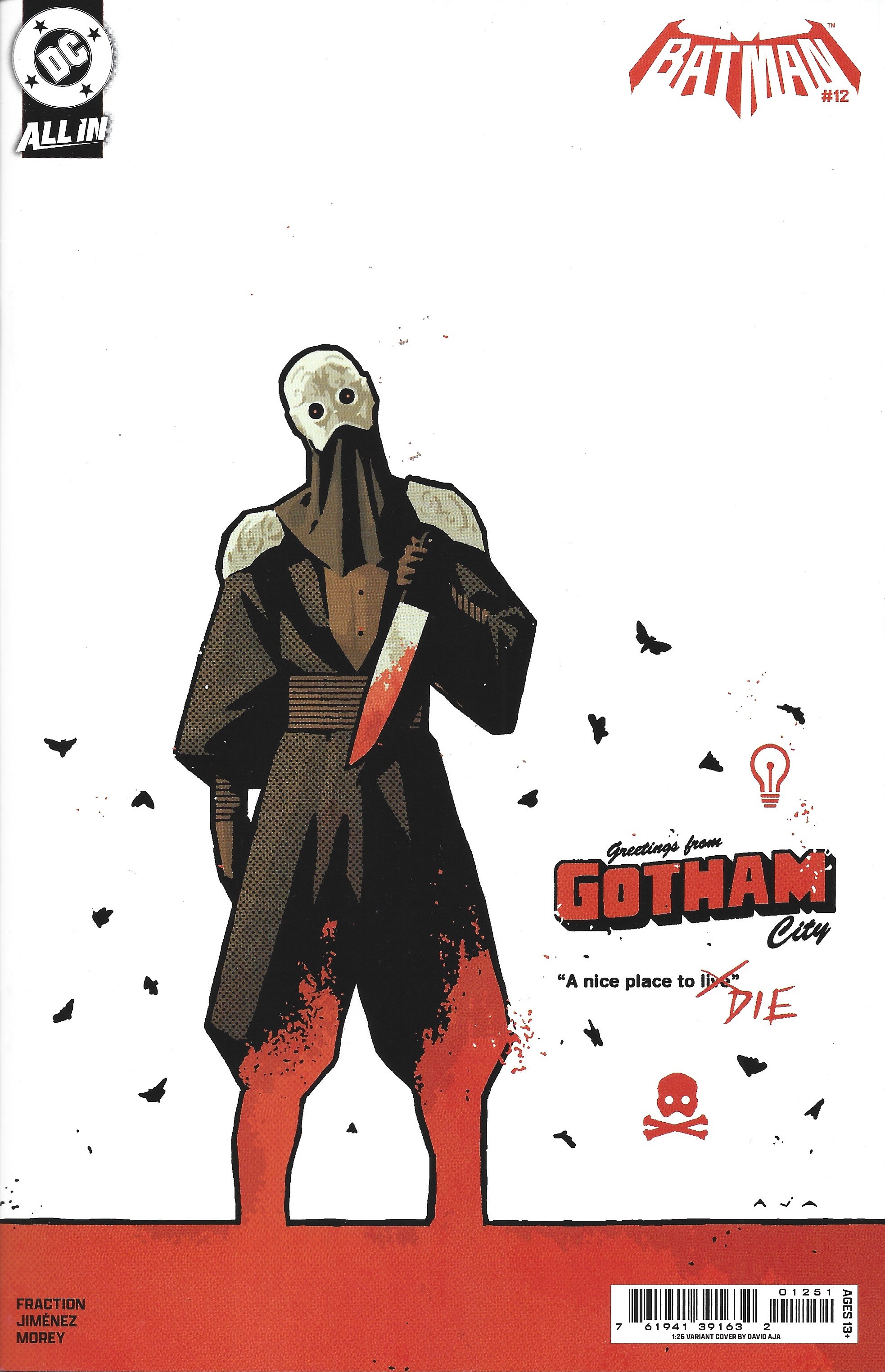 Batman #12 1:25 David Aja Variant DC 2025 Matt Fraction