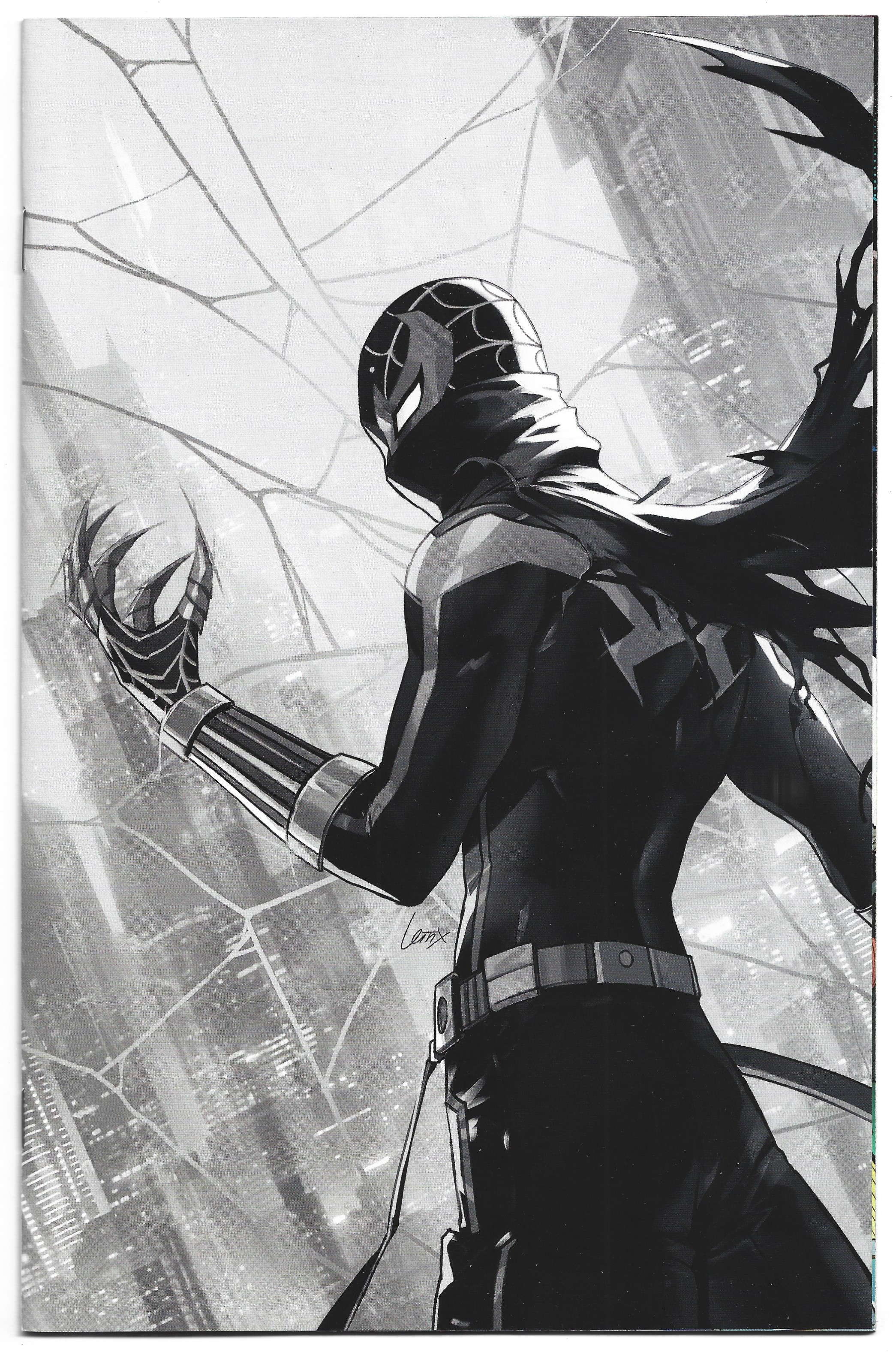 Spider-Verse vs Venomverse #1 2nd Print 1:25 Leirix B&W Virgin Var 2025 NM-