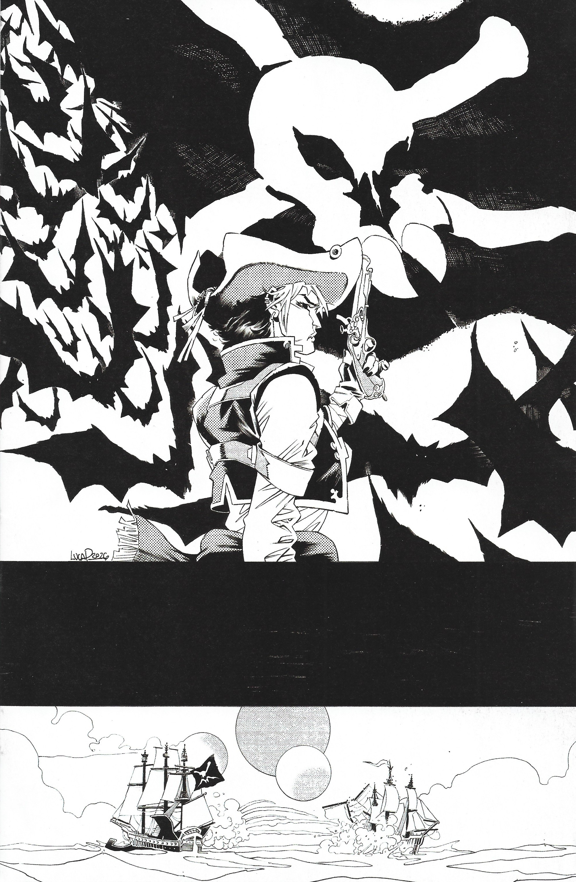 Vampyrates! #2 1:10 Luca Pizzari B/W Virgin Variant Boom 2026 Fred Van Lente
