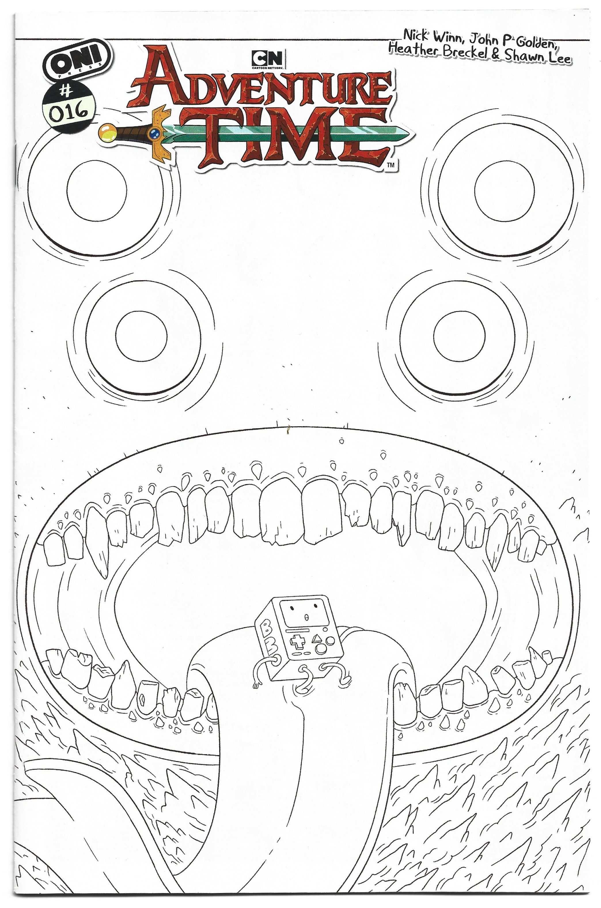 Adventure Time #16 1:20 Nick Winn b/w Variant Oni Press 2025 VF/NM