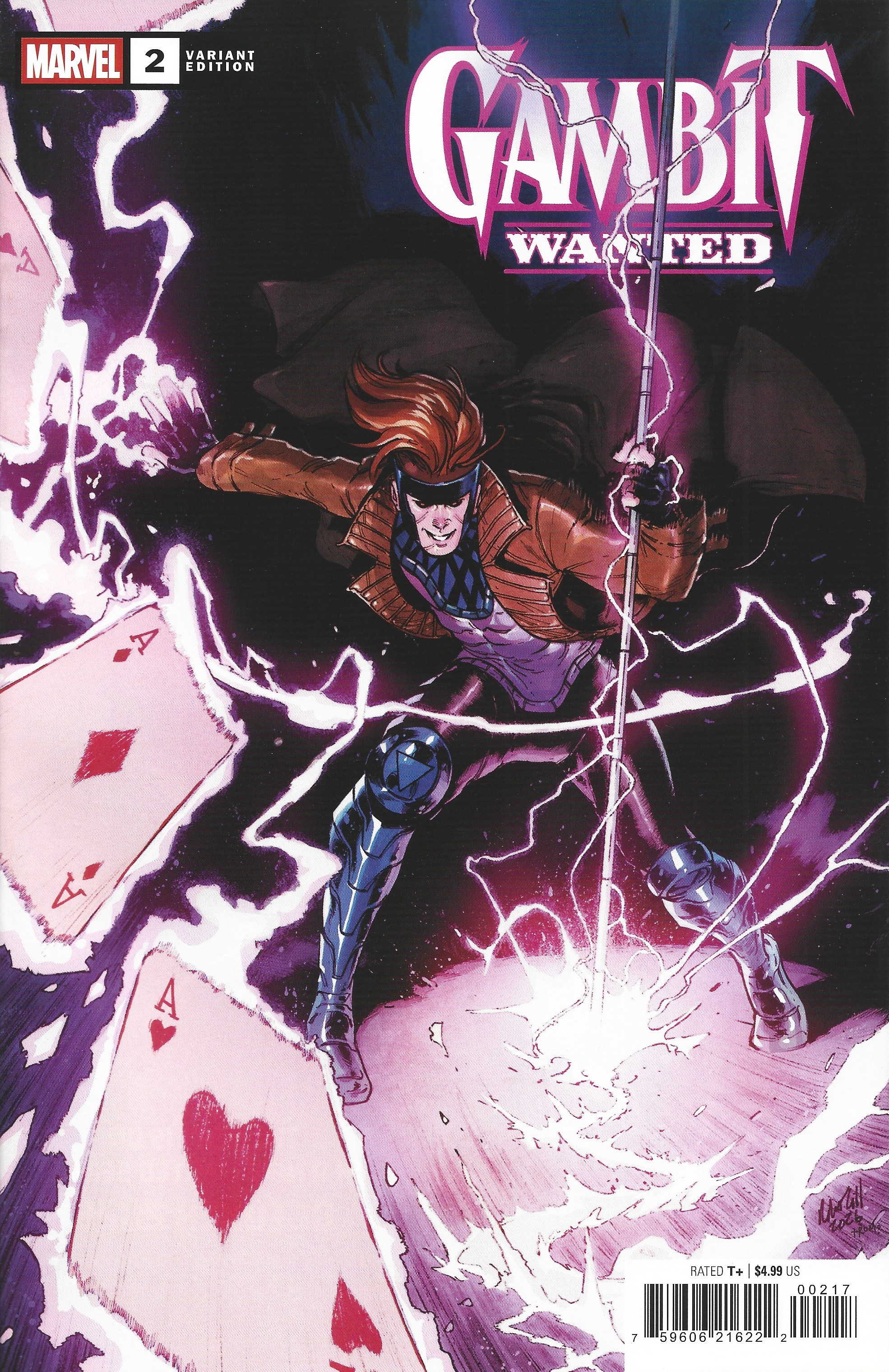 Gambit Wanted #2 1:25 Robert Gill Variant Marvel 2026 X-Men Chris Claremont