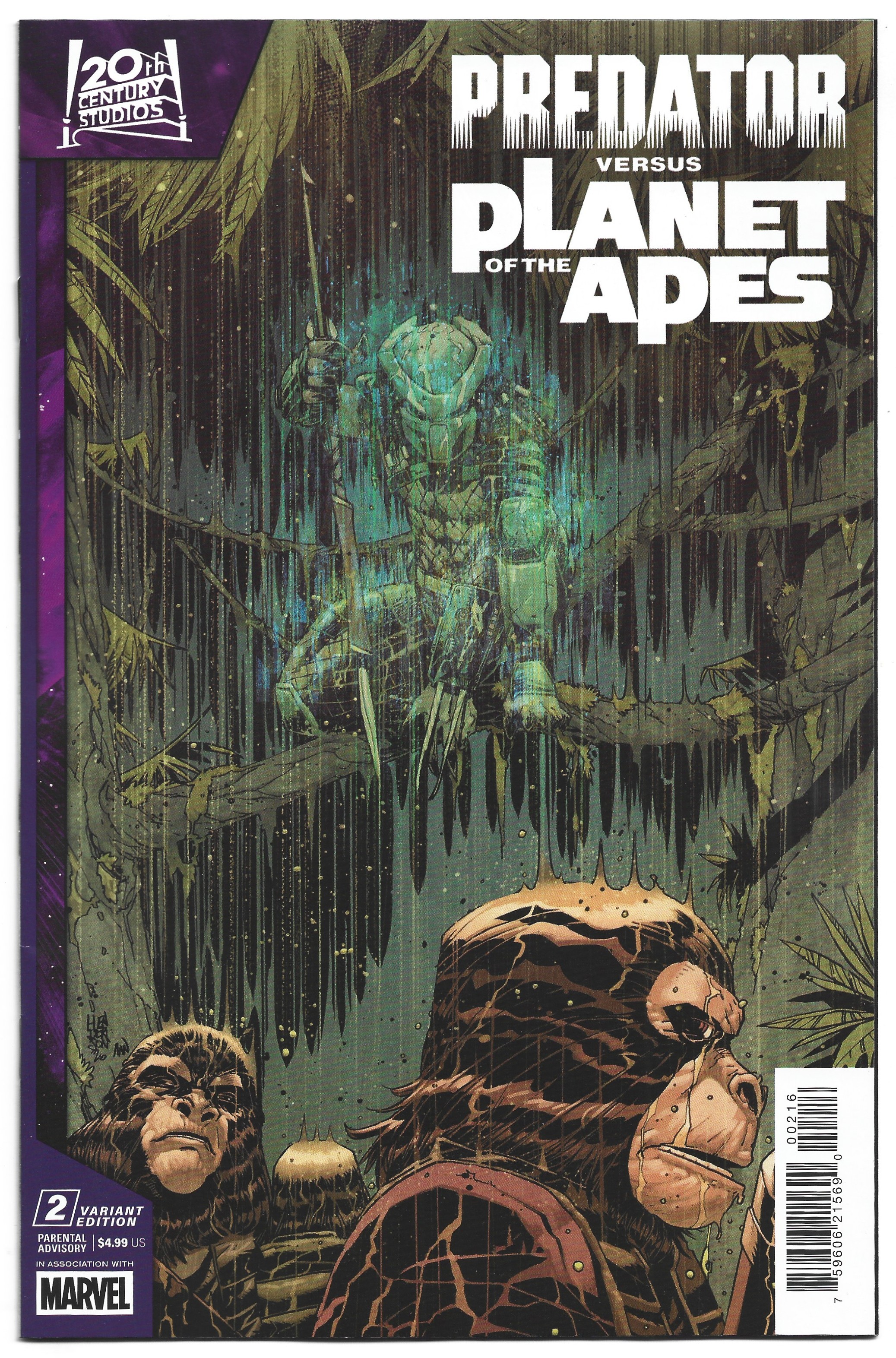 Predator vs Planet of the Apes #2 1:25 Mike Henderson Variant Marvel 2026 NM-