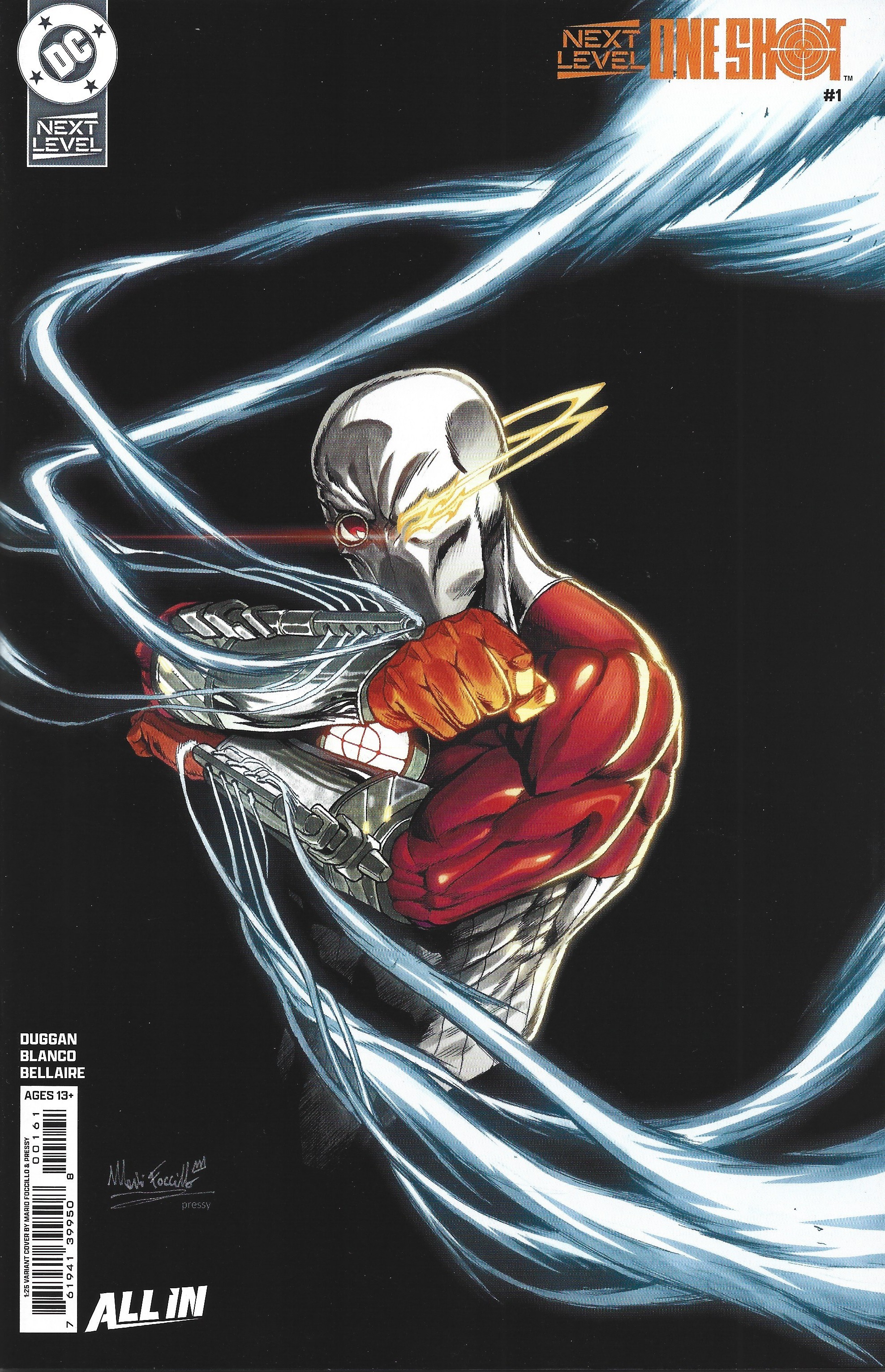 Next Level One-Shot #1 1:25 Mario "Fox" Foccillo Variant DC 2026 Gerry Duggan