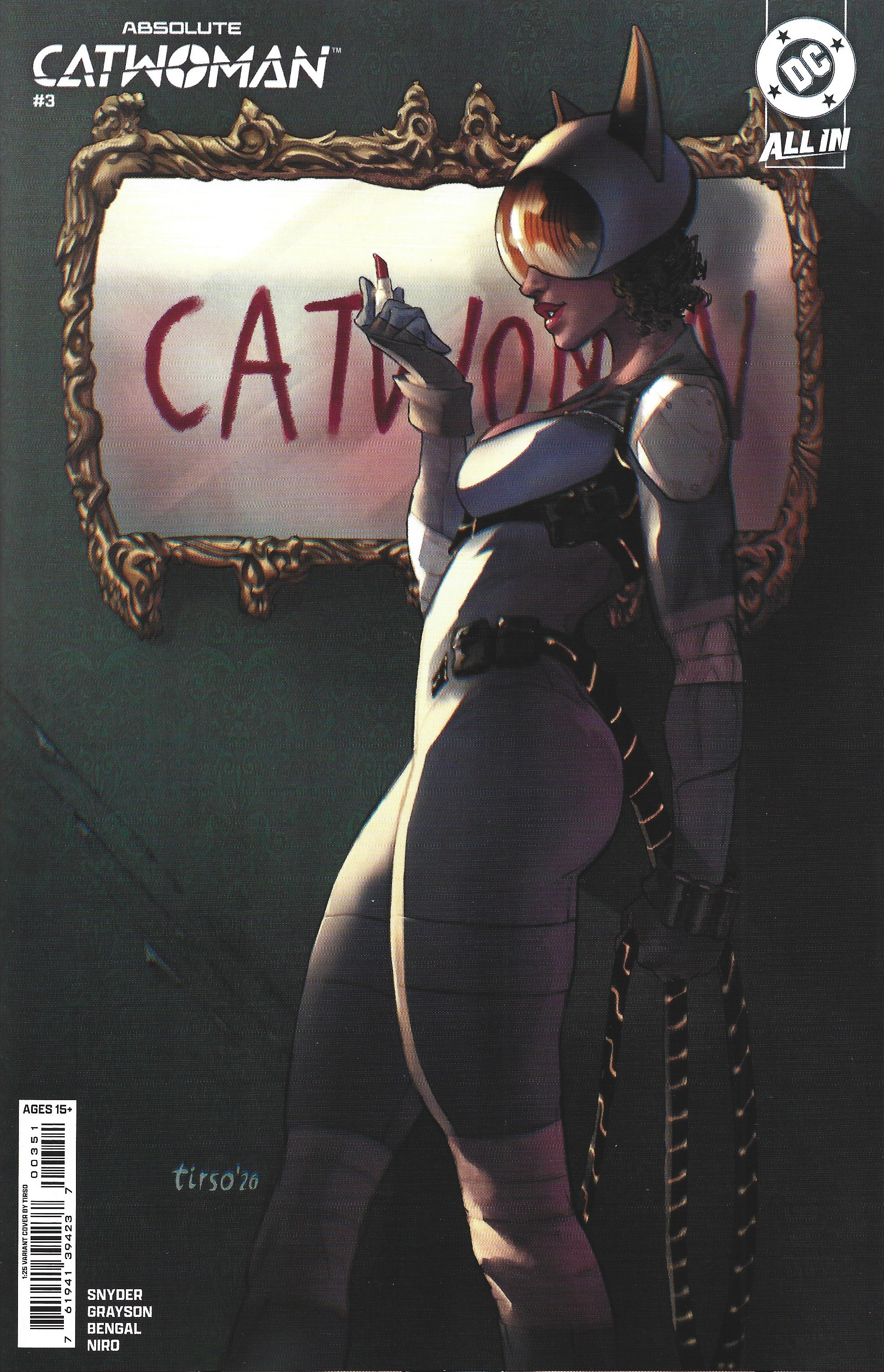 Absolute Catwoman #3 1:25 Tirso Cons Variant DC 2026 Snyder Grayson