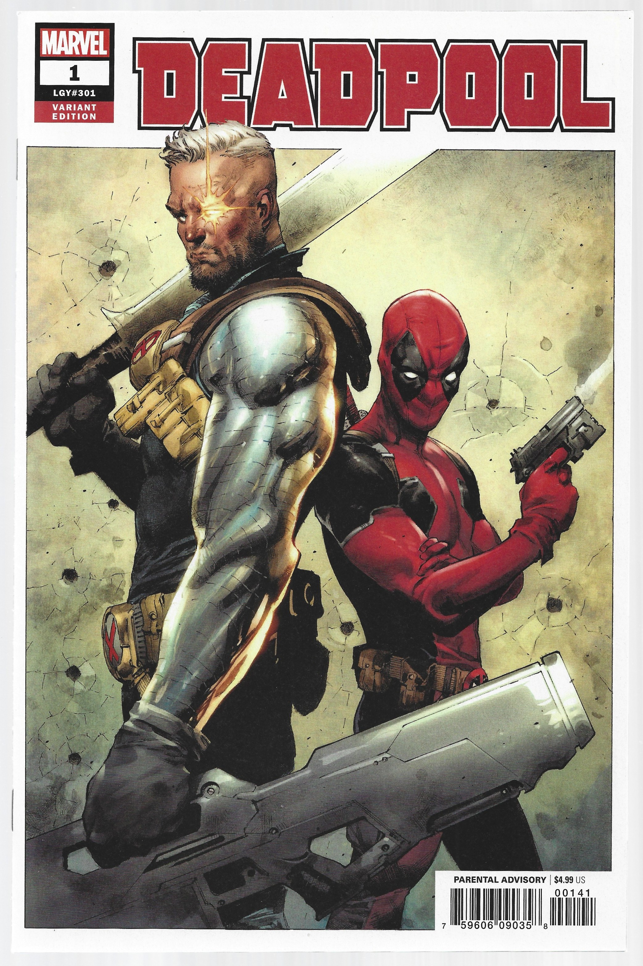 Deadpool #1 1:50 Jerome Opena Variant Marvel 2018 Skottie Young NM-