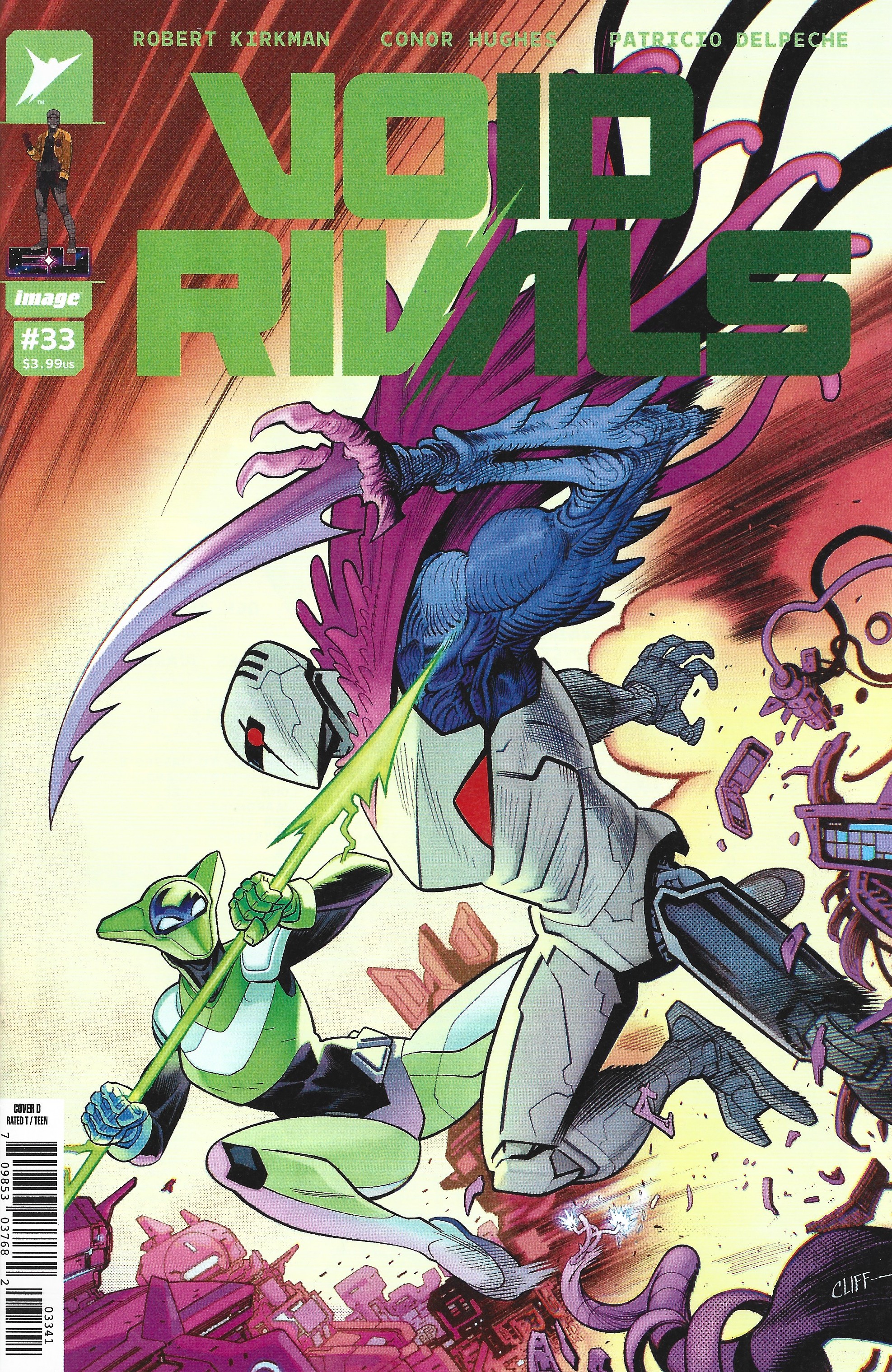 Void Rivals #33 1:25 Cliff Rathburn Variant Image 2023 Kirkman Energon Universe