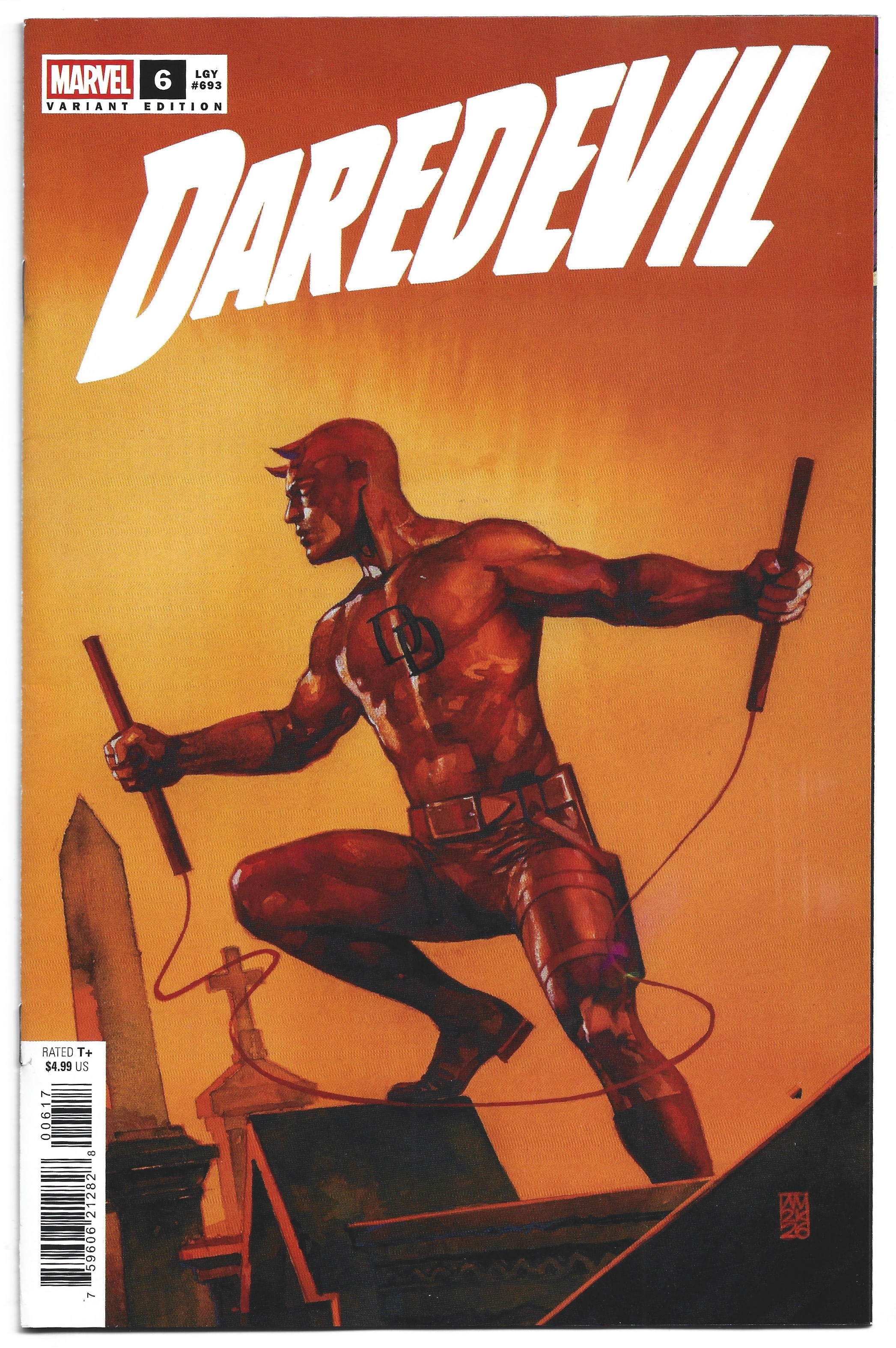 Daredevil #6 1:25 Alex Maleev Variant Marvel 2026 Phillips Flaviano NM-