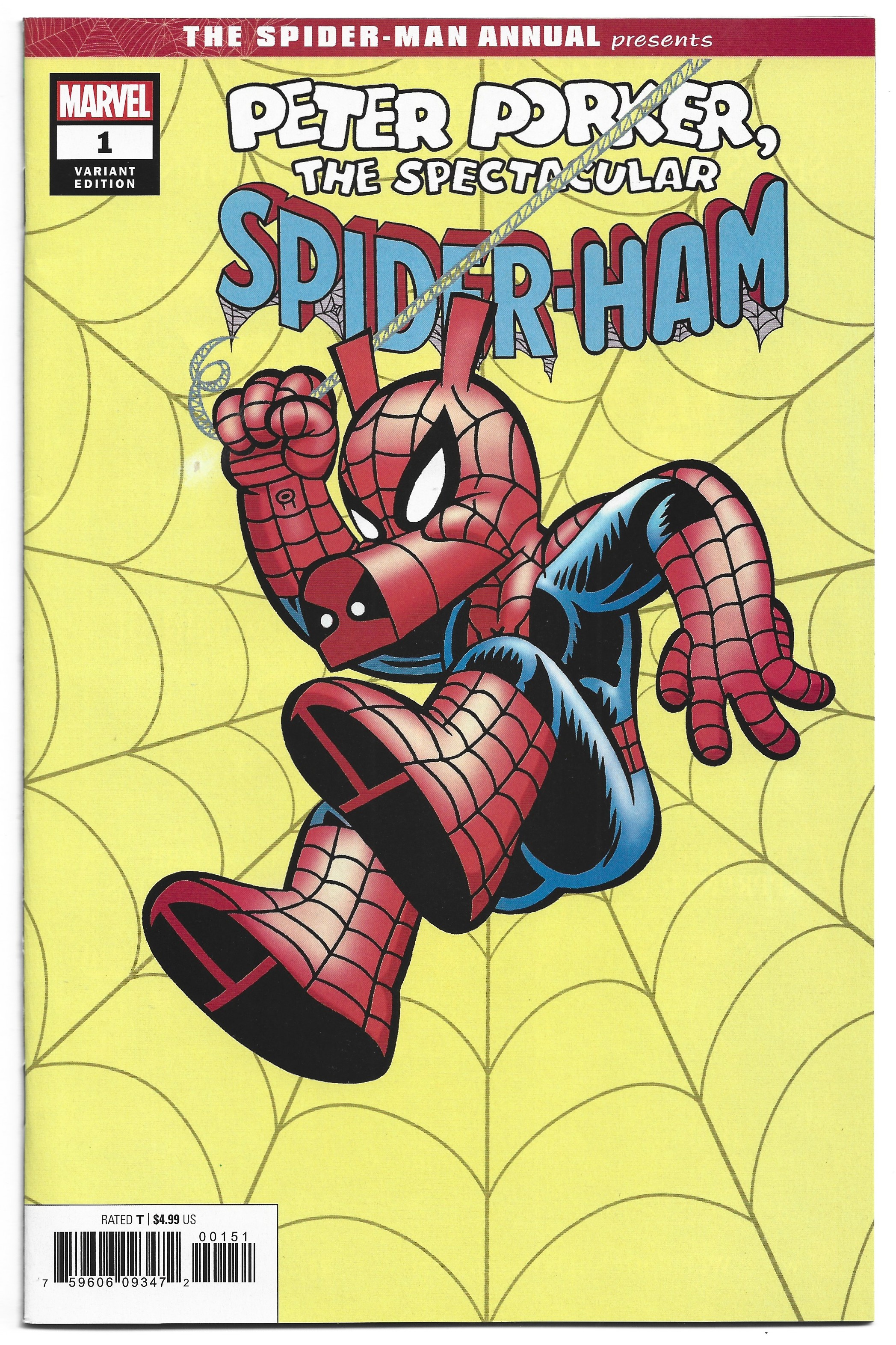 Spider-Man Annual #1 1:50 Mark Armstrong Var 2019 Peter Porker Spider-Ham VF/NM