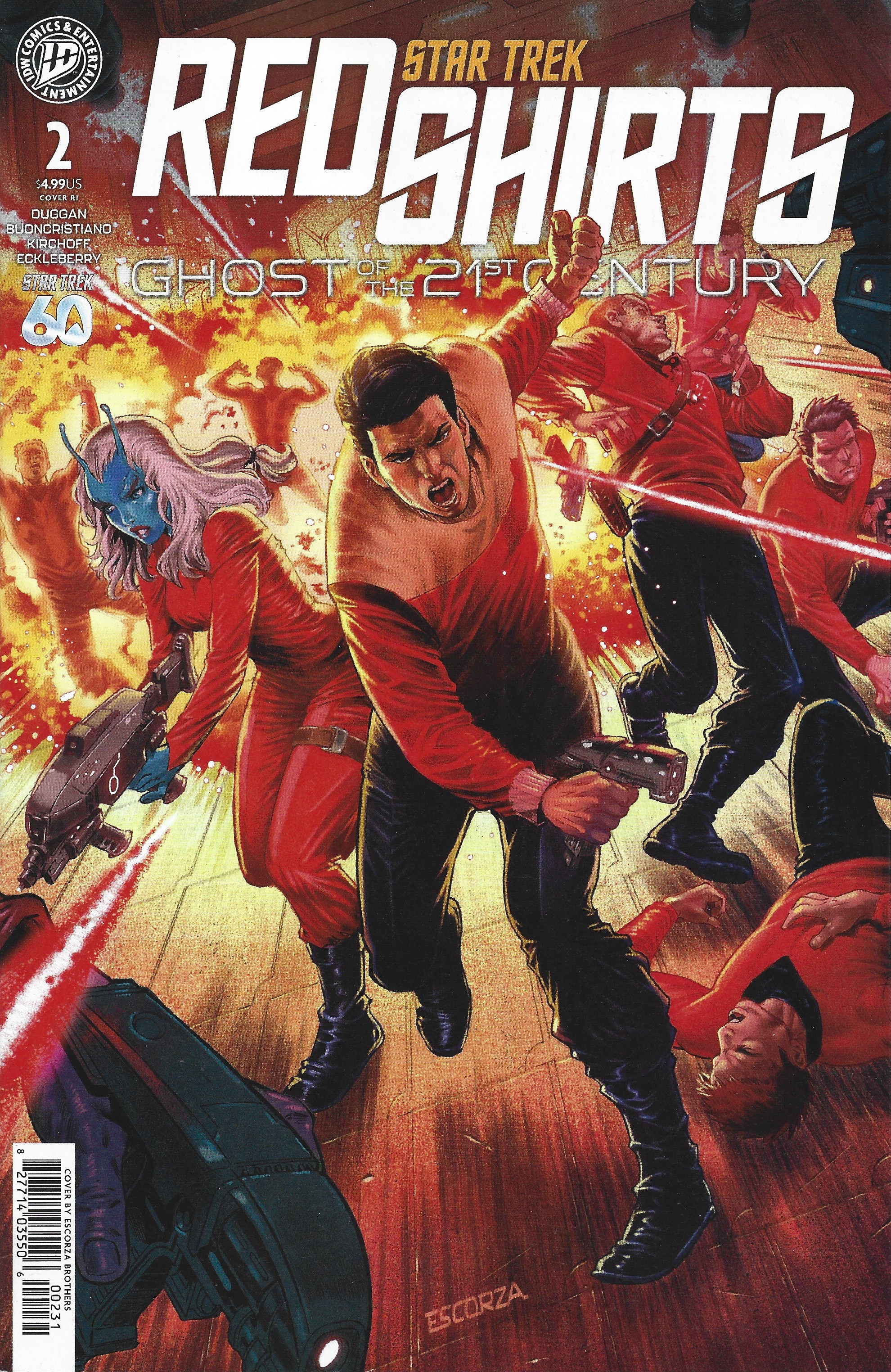 Star Trek Red Shirts Ghost of the 21st Century #2 1:10 Escorza Bros Var IDW 2026