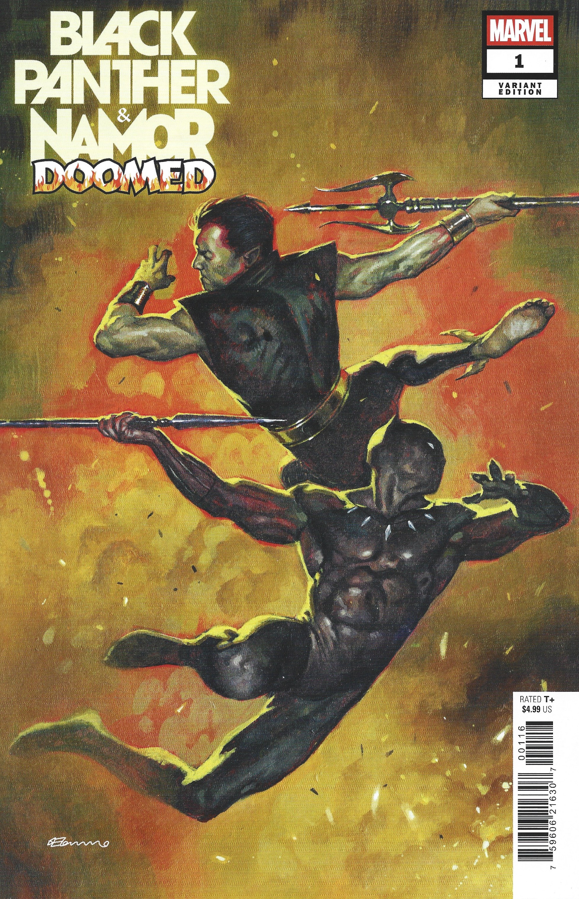 Black Panther & Namor Doomed #1 1:25 Fabrizio De Tommaso Variant Marvel 2026