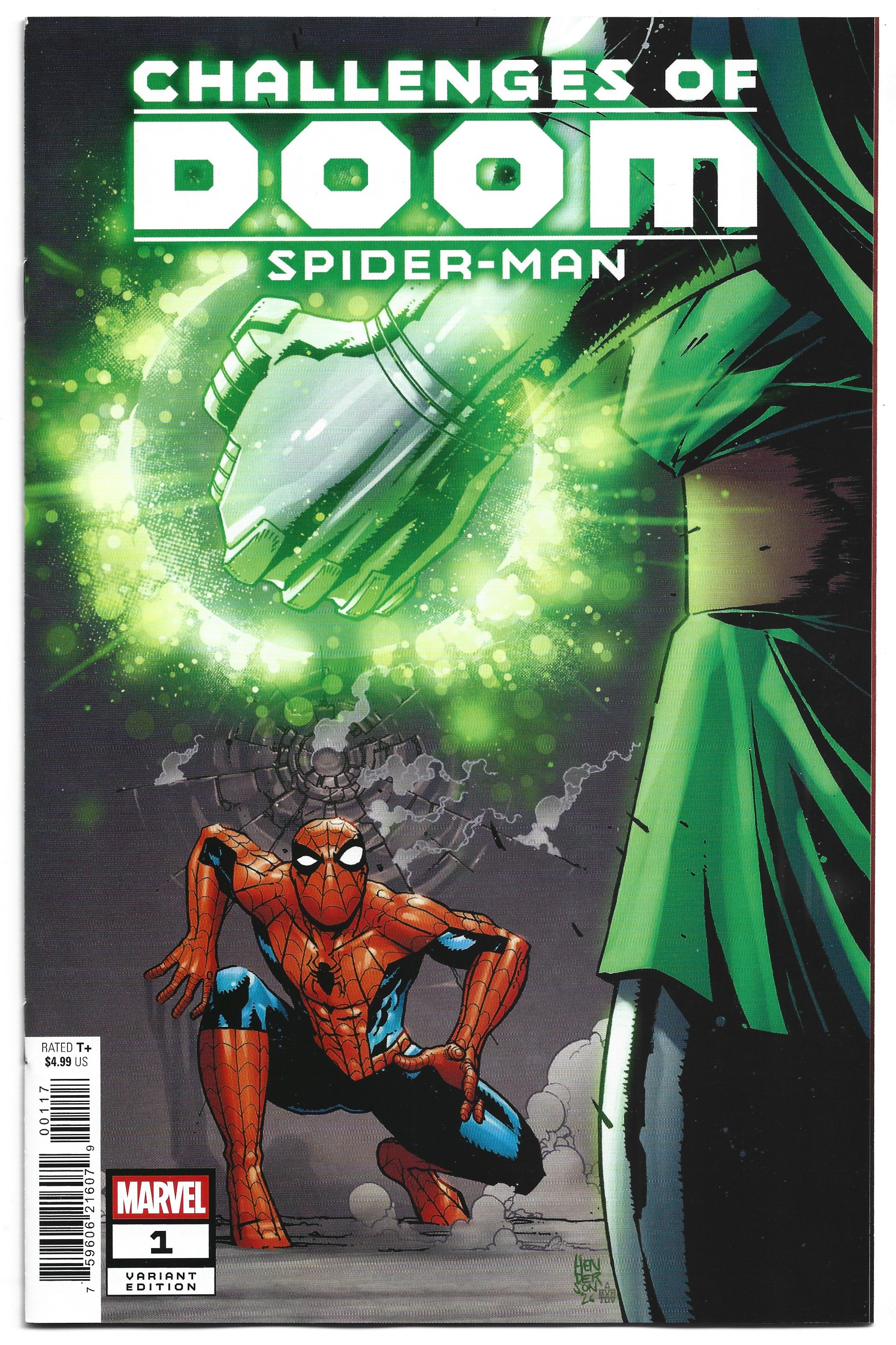 Challenges of Doom Spider-Man #1 1:25 Mike Henderson Variant Marvel 2026 NM-