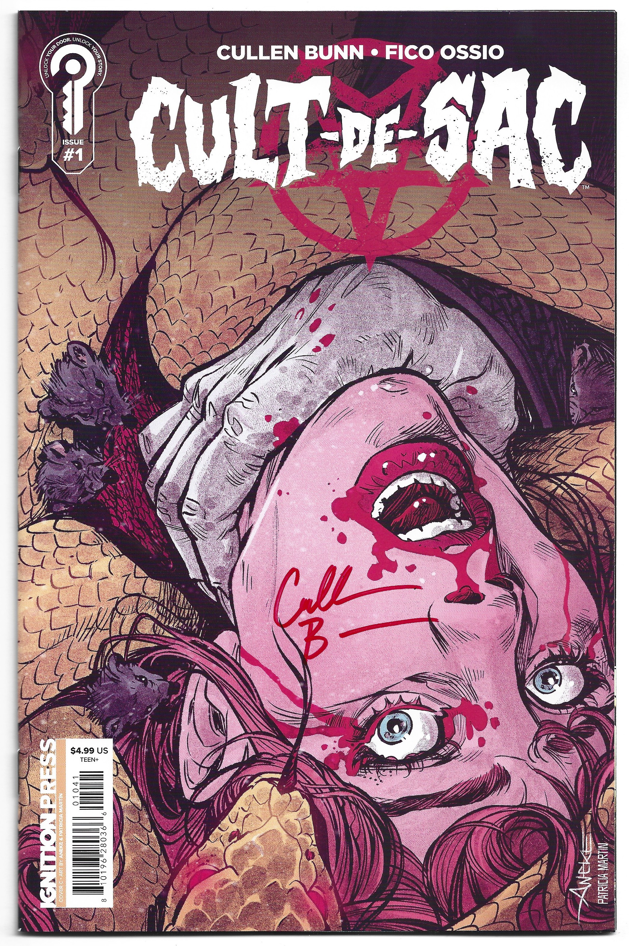 Cult-de-Sac #1 1:20 Aneke Variant SIGNED by Cullen Bunn Ltd to 300 Ignition 2006